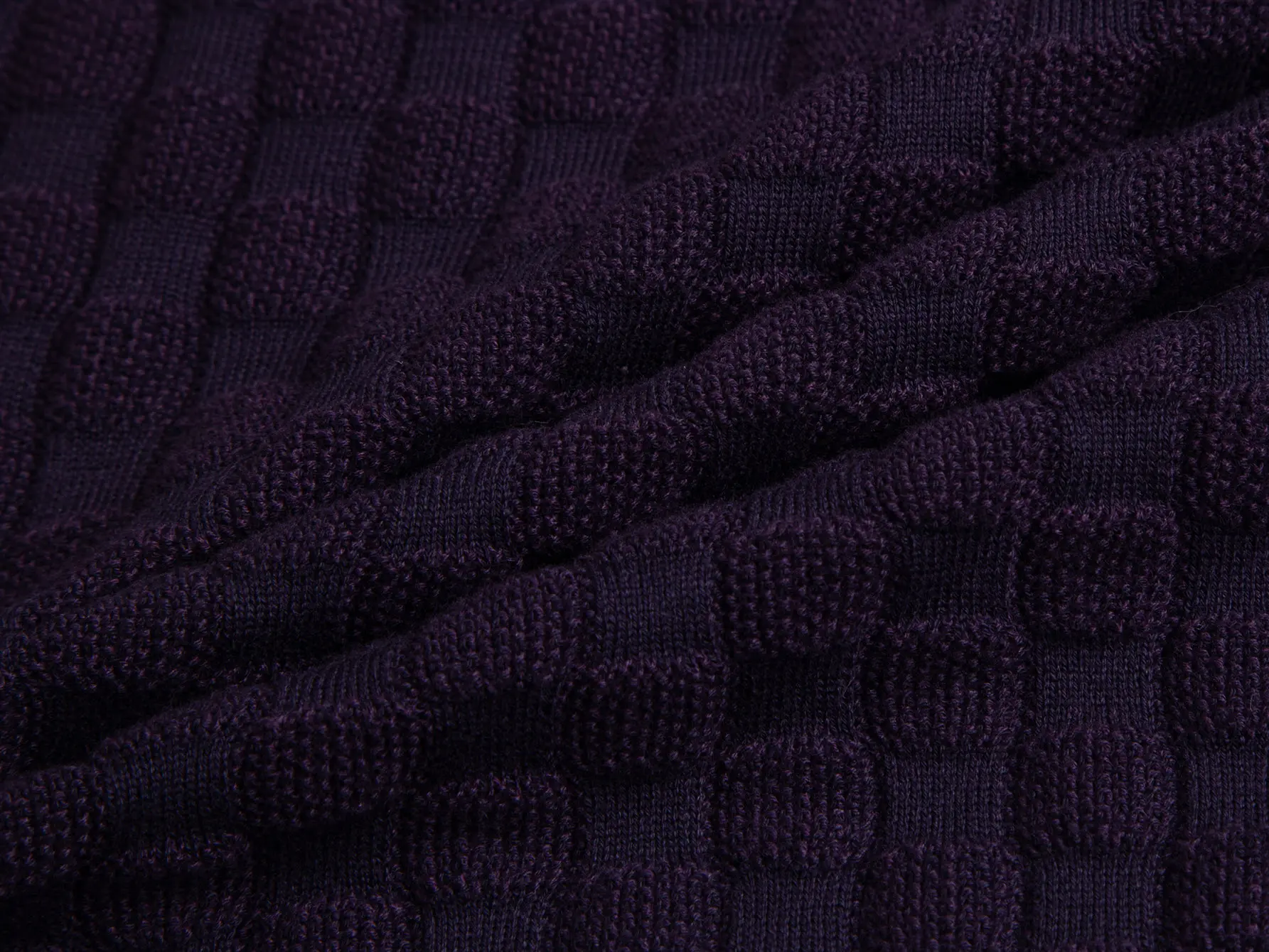 Damier Embroidered Wool-Blend Knit T-Shirt D16515787 — view 9