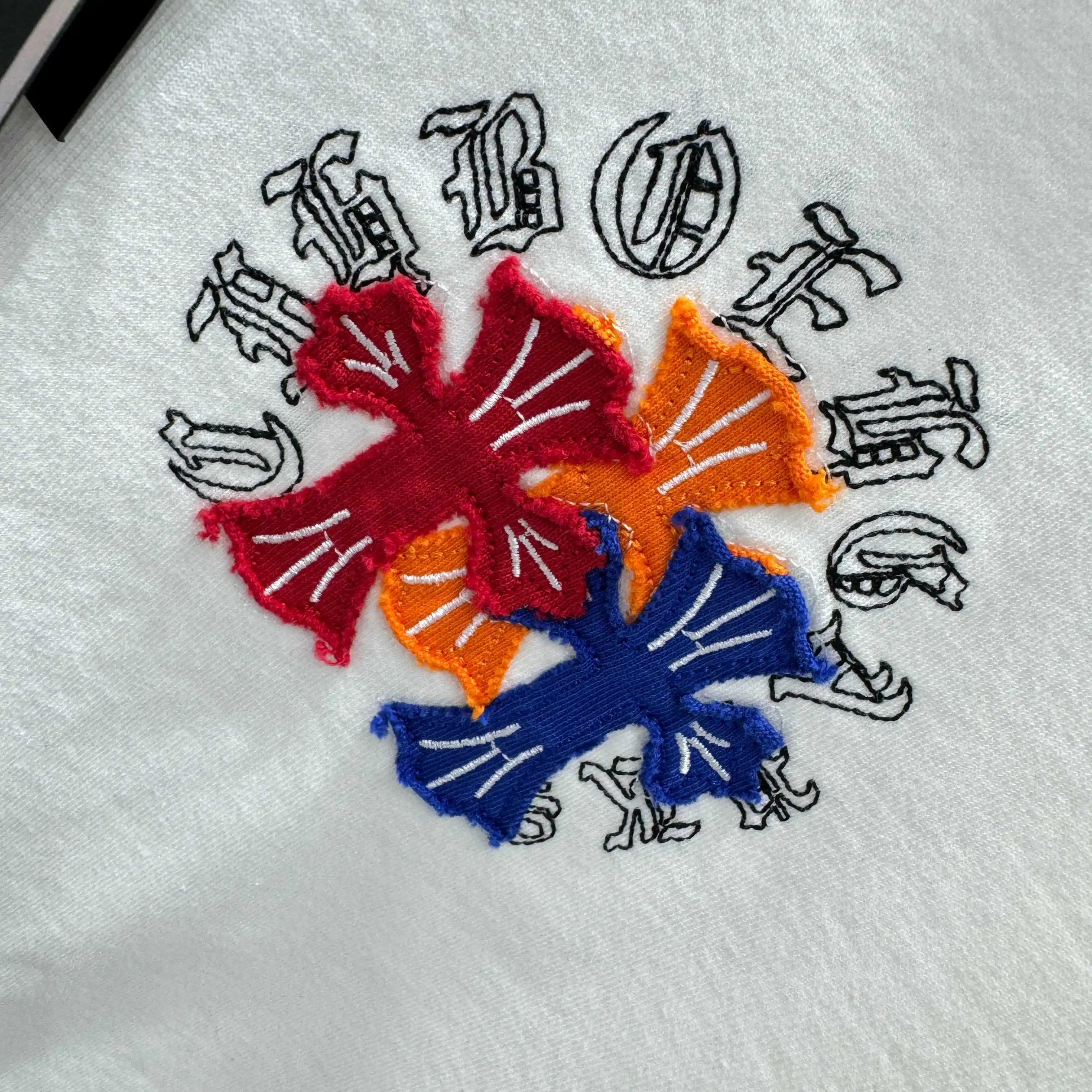 Embroidered Acid-Wash Cotton T-Shirt D17013816 — view 8
