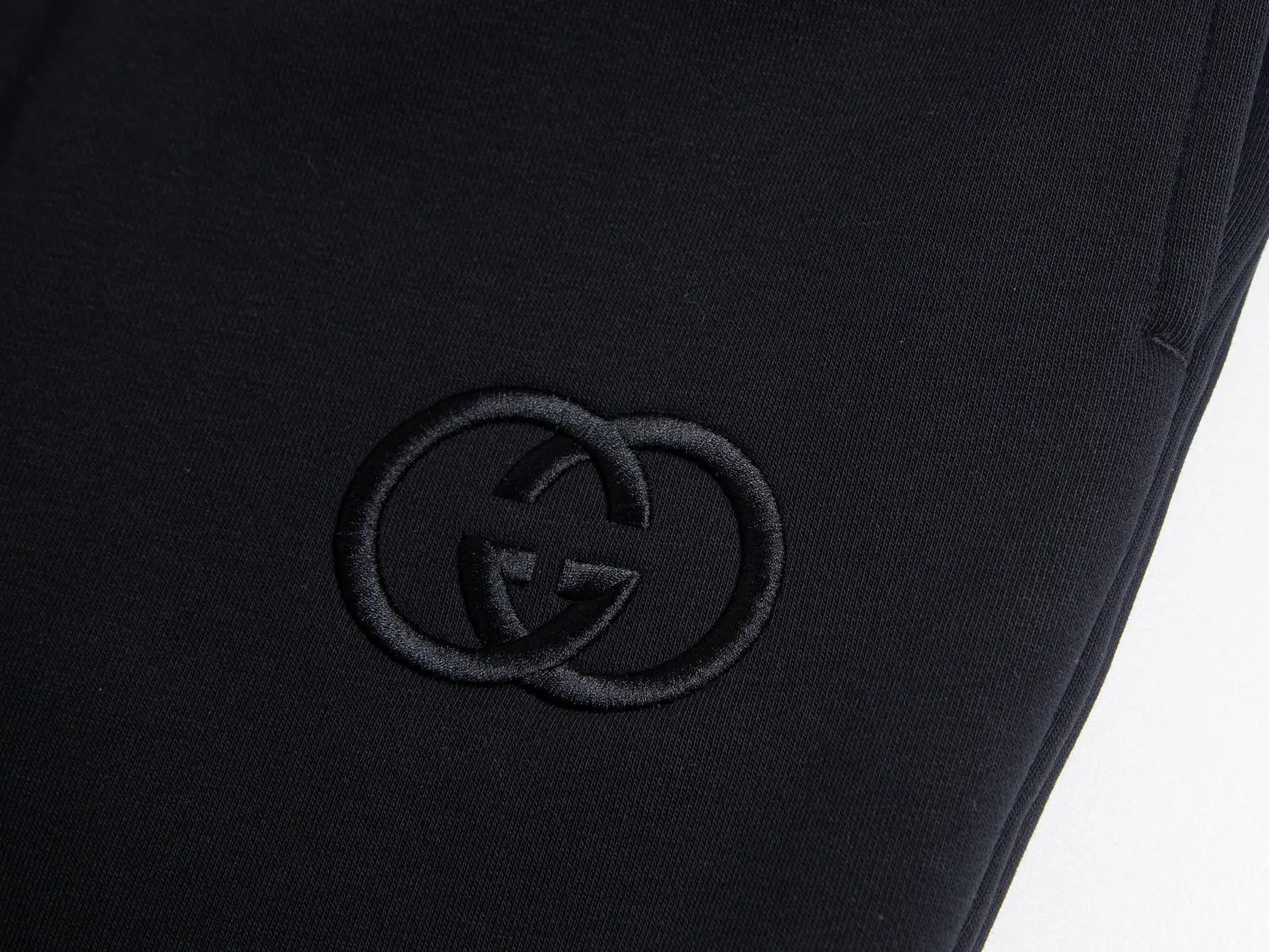 Interlocking G Embroidered Fleece-Back Sweatpants D17016024 — view 3