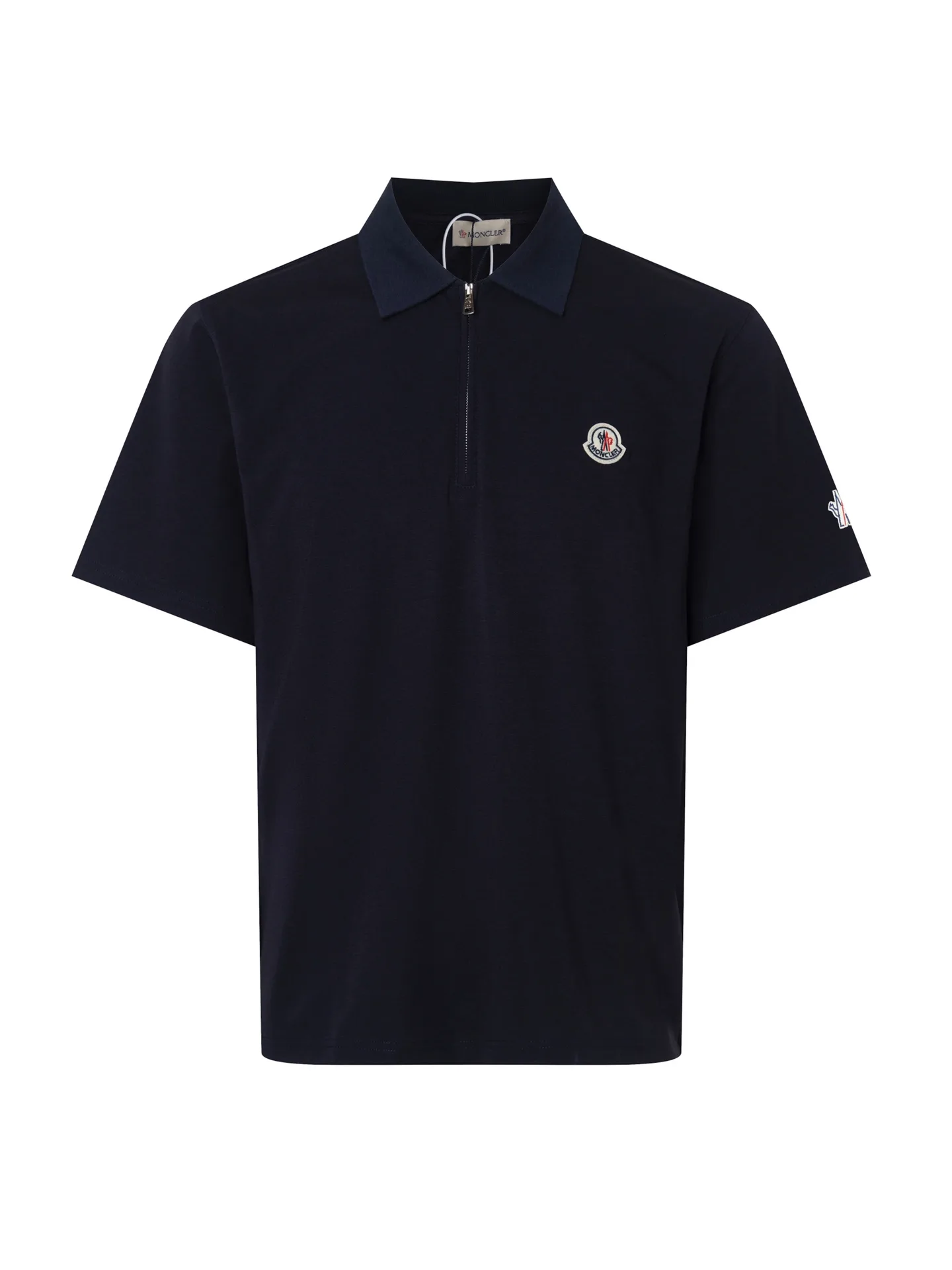 Logo-Embroidered Quarter-Zip Polo Shirt D17012709