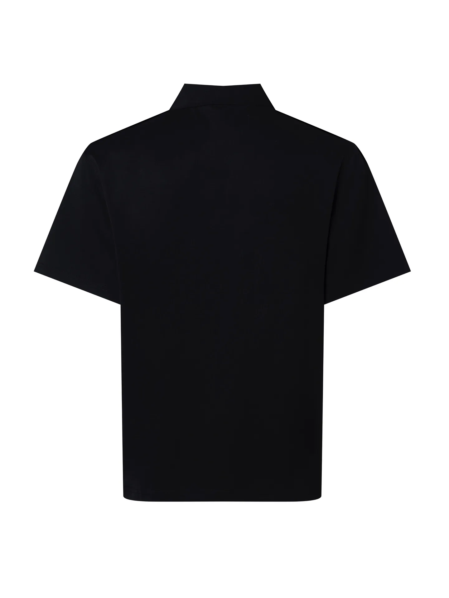 Logo-Plaque Cotton-Piqué Zip-Up Polo Shirt D17012714 — view 2
