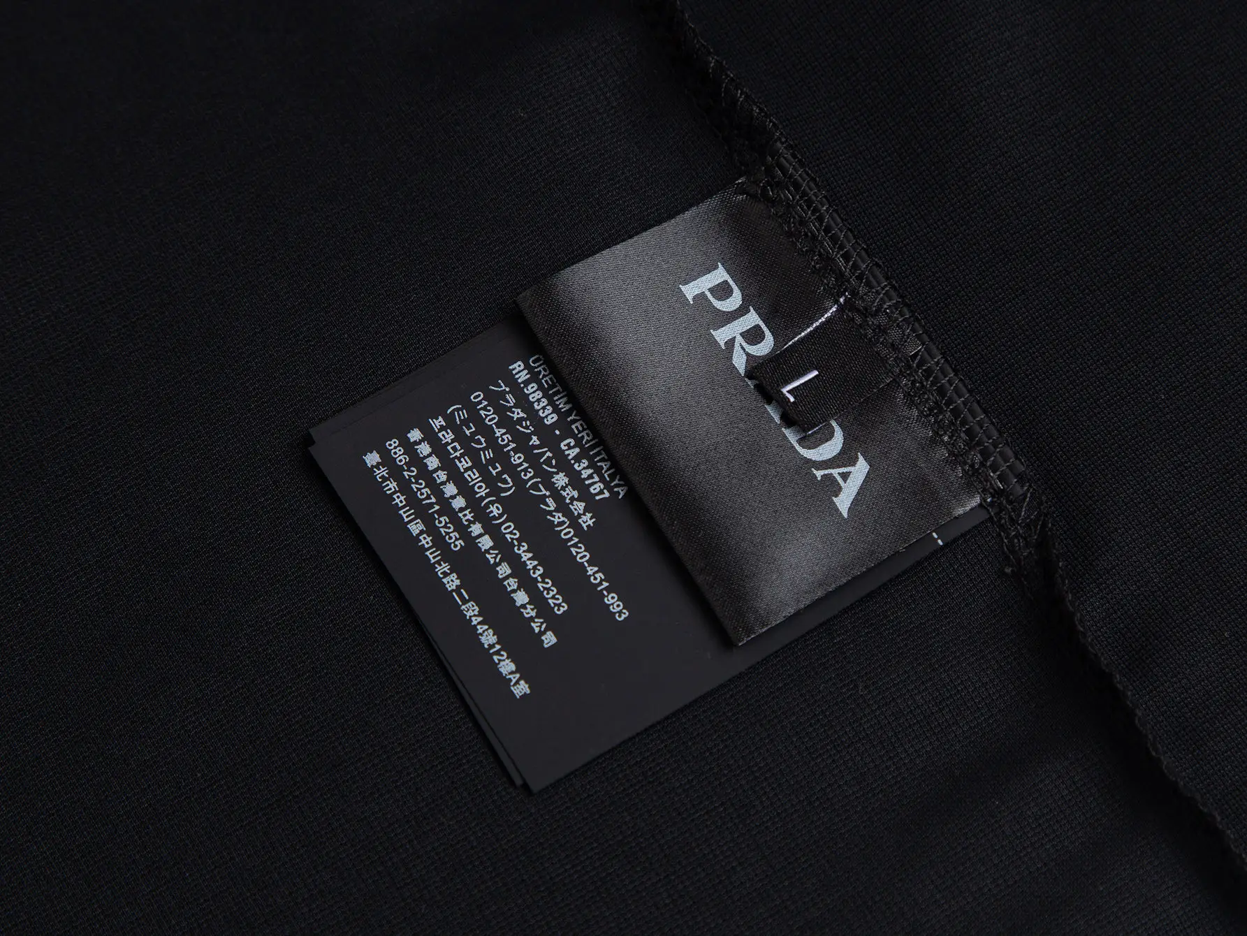 Logo-Plaque Cotton-Piqué Zip-Up Polo Shirt D17012714 — view 6