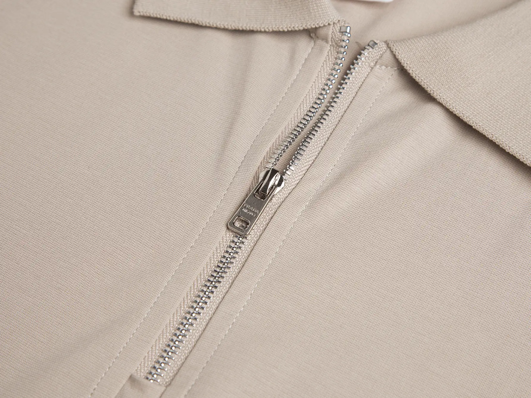 Logo-Plaque Zip-Up Polo Shirt D17012712 — view 8