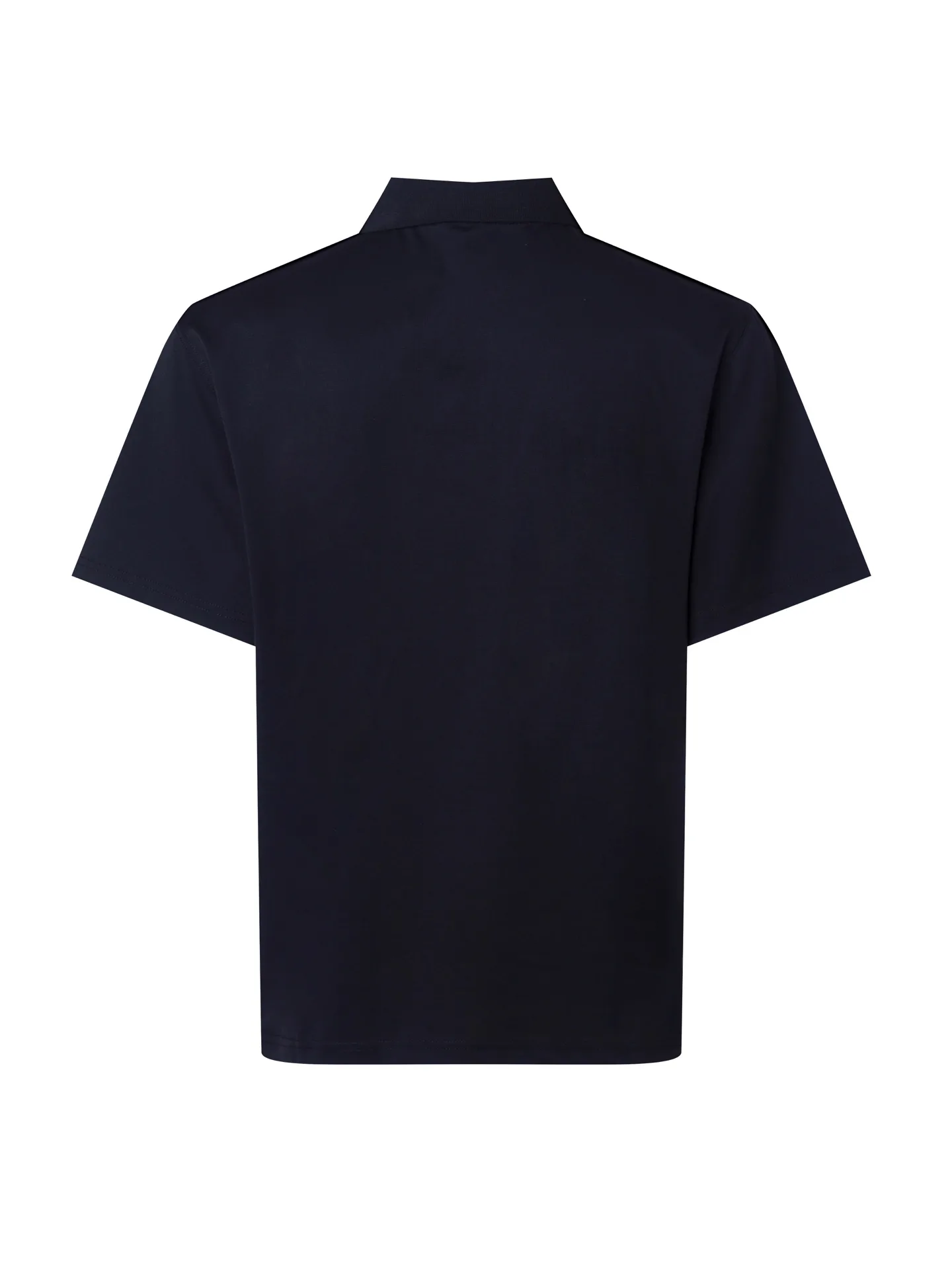 Logo-Plaque Zip-Up Cotton Polo Shirt D17012713 — view 2
