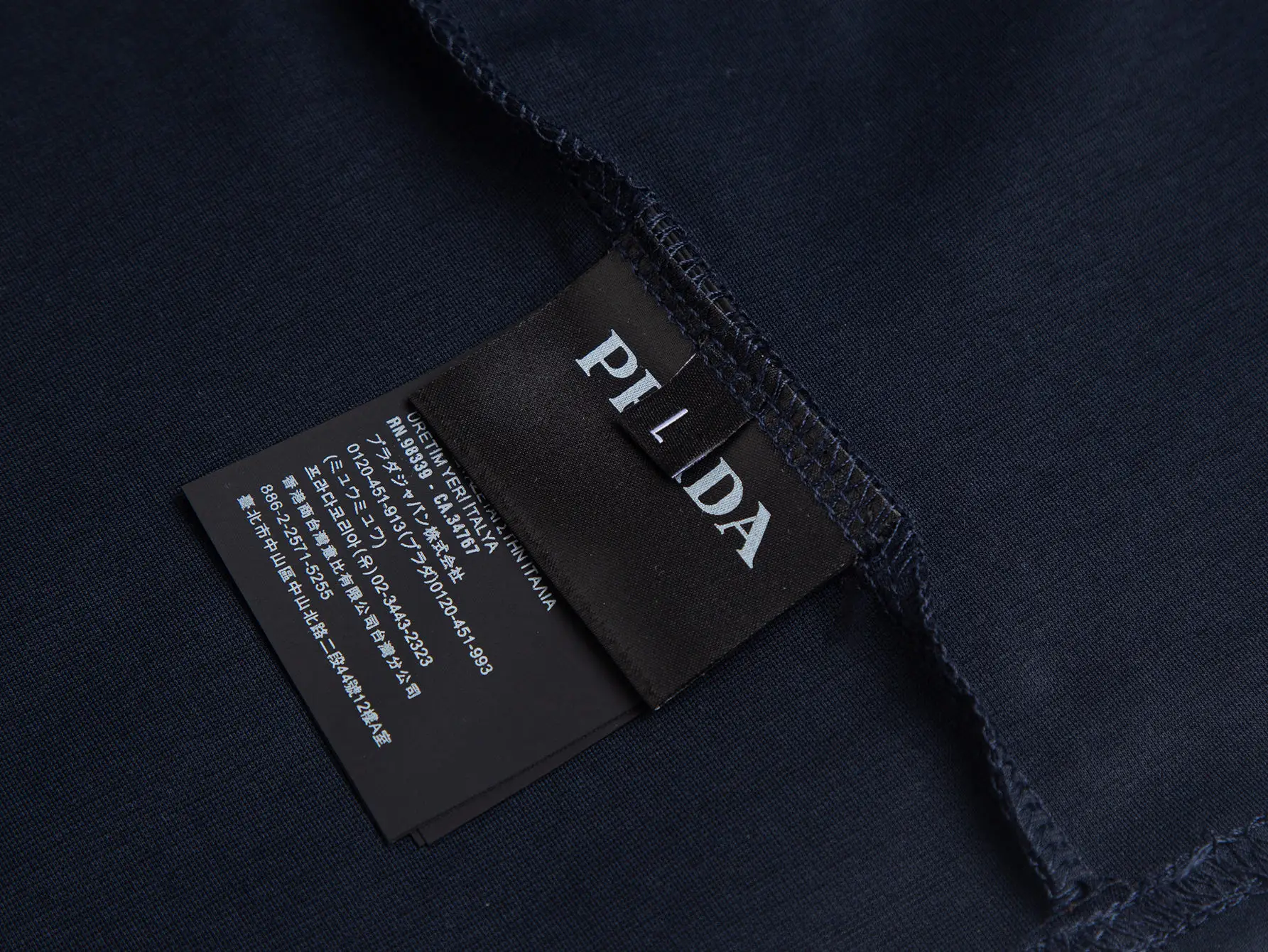 Logo-Plaque Zip-Up Cotton Polo Shirt D17012713 — view 8