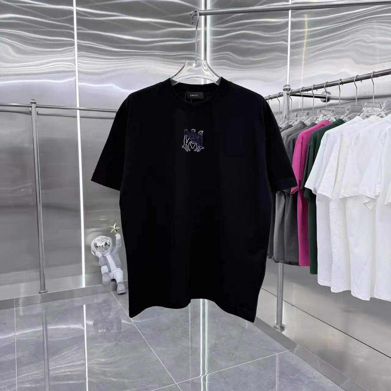 Logo Embroidered Cotton T-Shirt D17013905