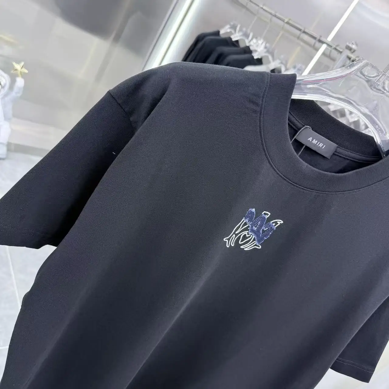 Logo Embroidered Cotton T-Shirt D17013905 — view 4