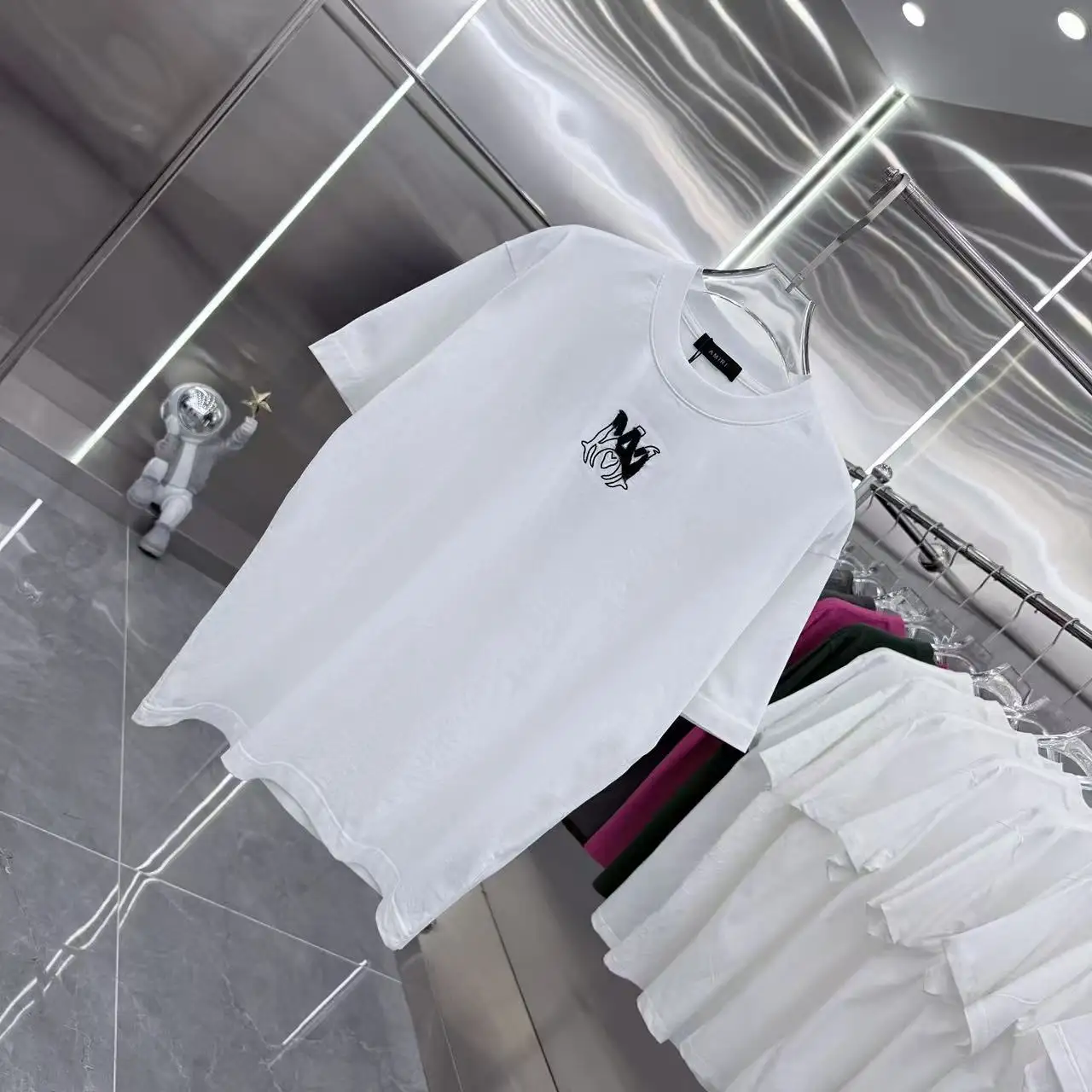 Embroidered Logo Cotton T-Shirt D17013907 — view 2