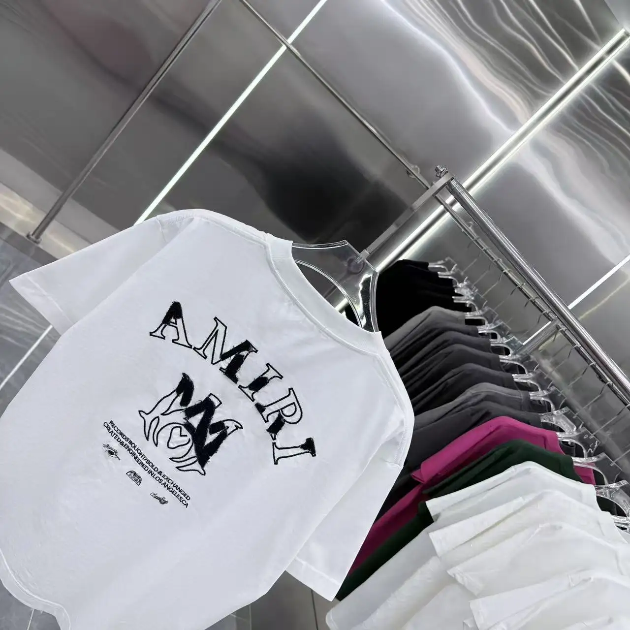 Embroidered Logo Cotton T-Shirt D17013907 — view 8