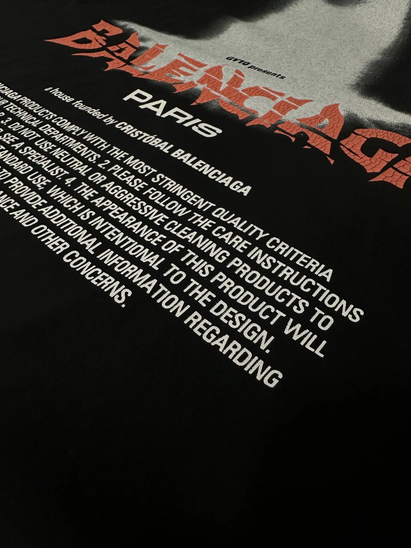 Gothic Logo Print Oversized T-Shirt D17011555 — view 8