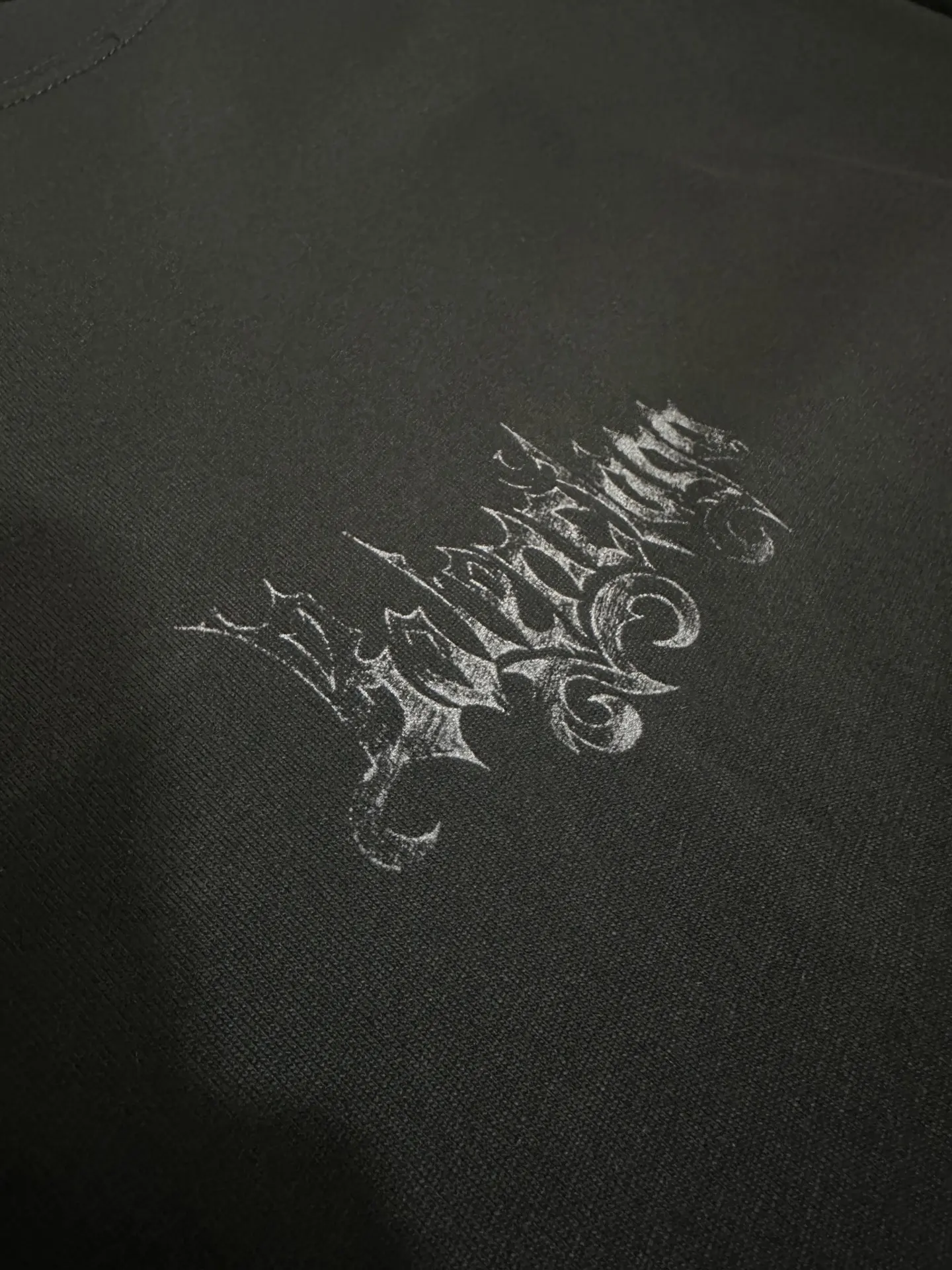 Gothic Logo Oversized Cotton T-Shirt D17011554 — view 8