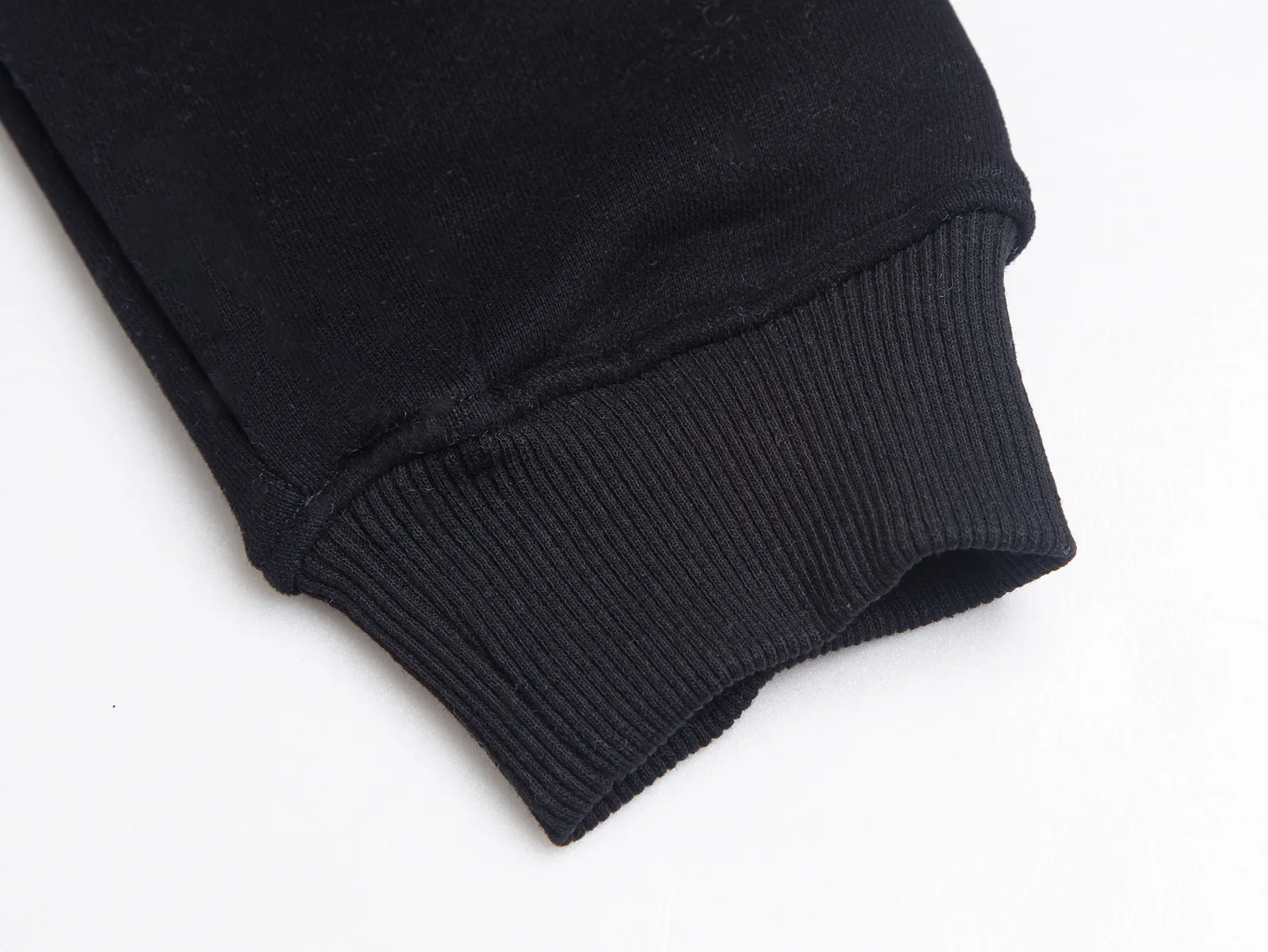 Check-Lined Embroidered Zip-Up Hoodie D17016039 — view 9
