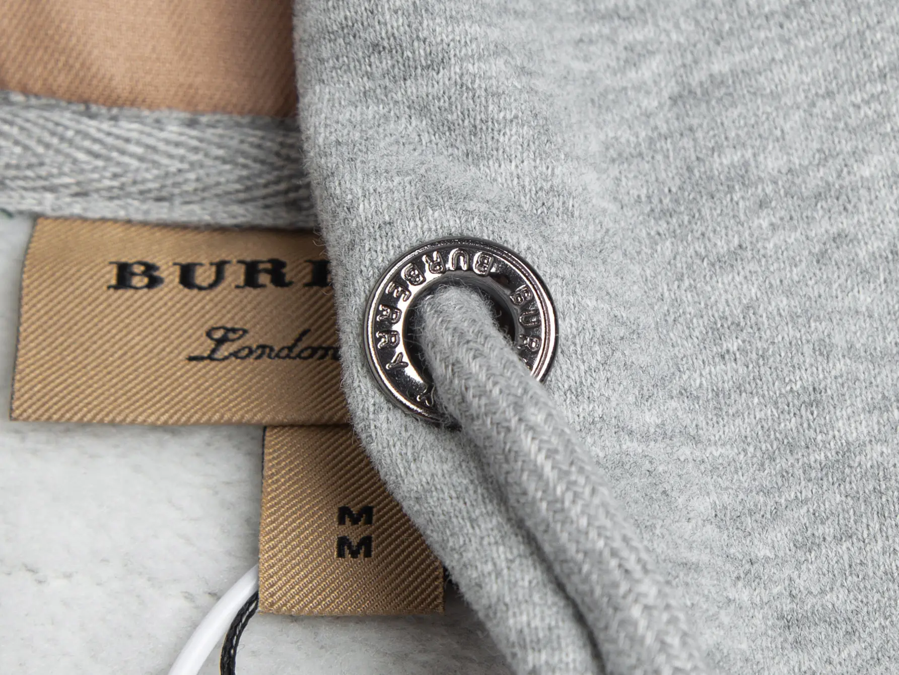 Check-Lined Embroidered Cotton-Blend Zip-Up Hoodie D17016040 — view 5