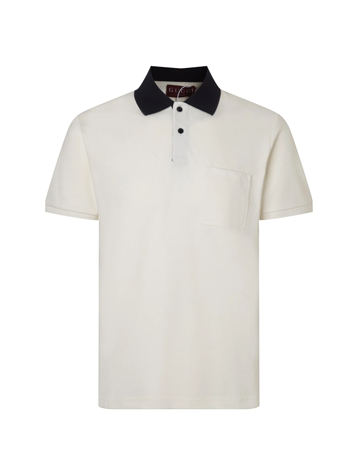 Contrast-Collar Cotton-Blend Polo Shirt D17012700