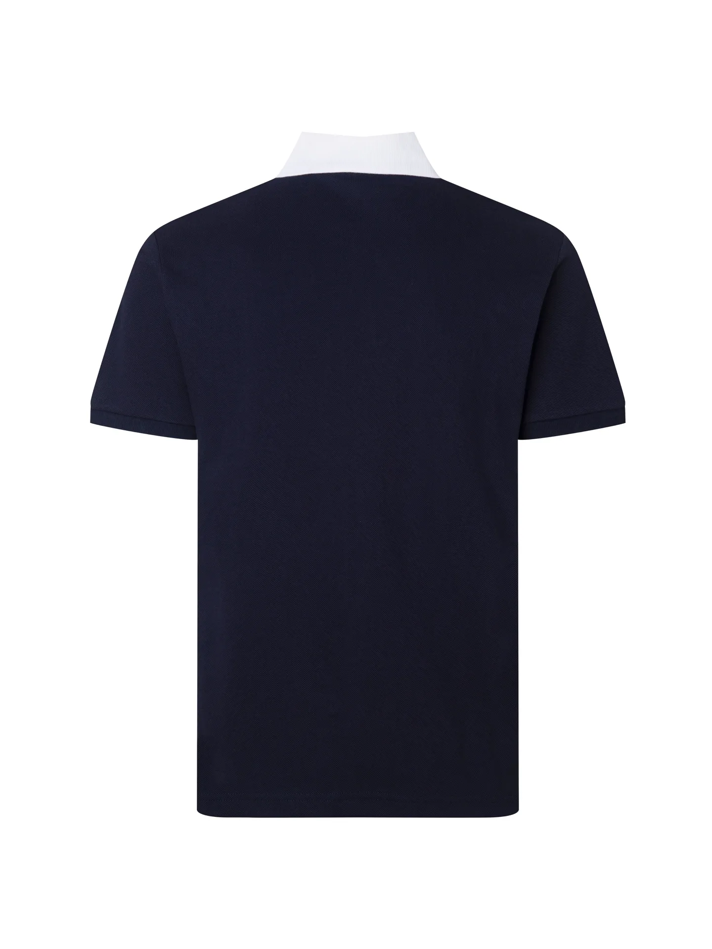 Contrast-Collar Cotton-Pique Polo Shirt D17012701 — view 2