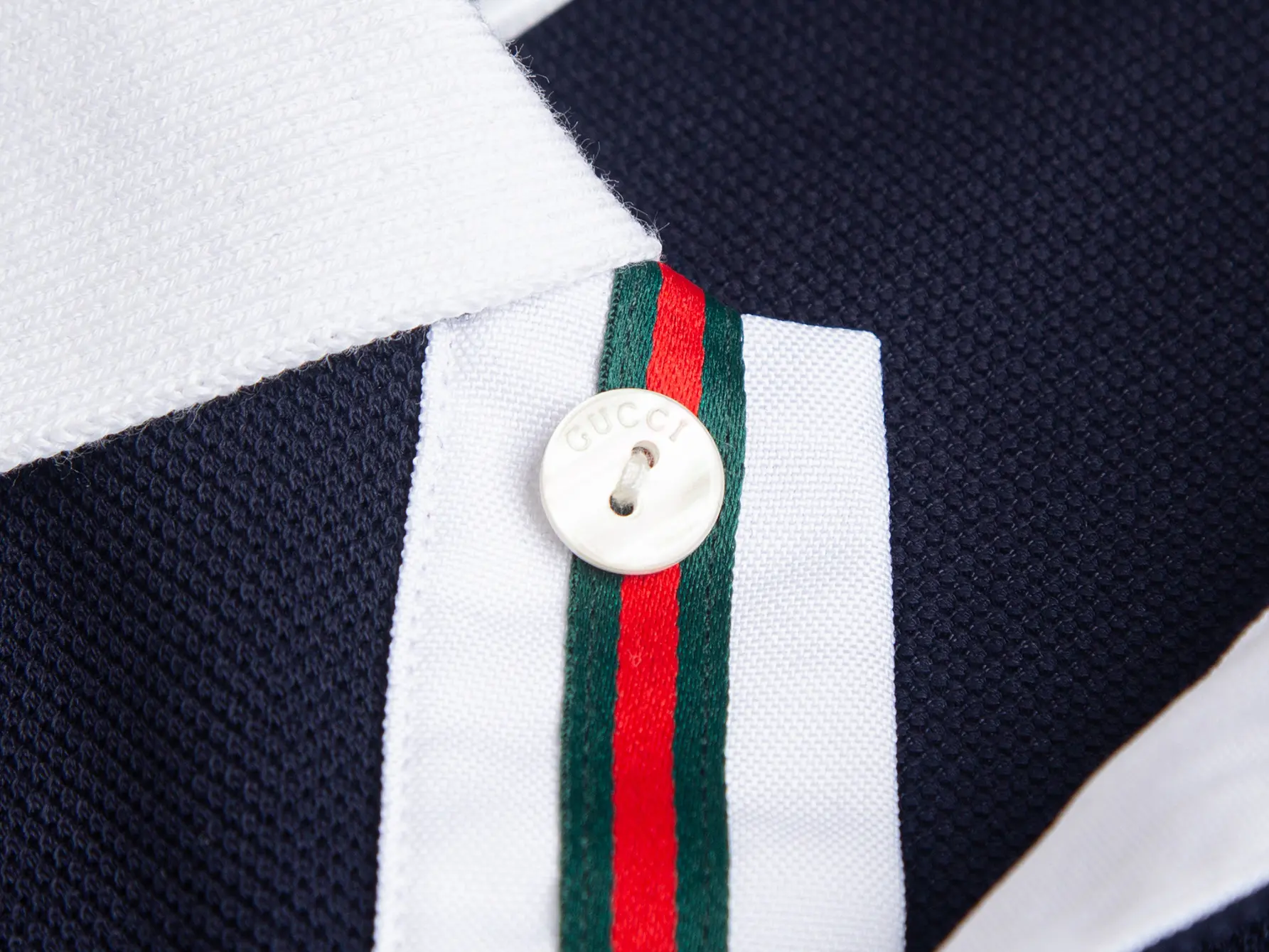 Contrast-Collar Cotton-Pique Polo Shirt D17012701 — view 5