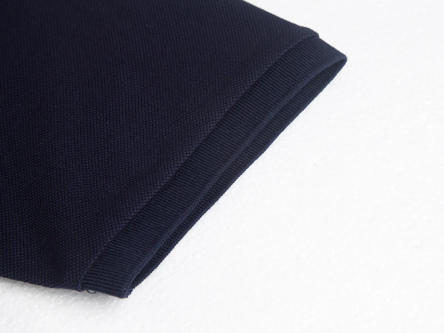 Contrast-Collar Cotton-Pique Polo Shirt D17012701 — view 9