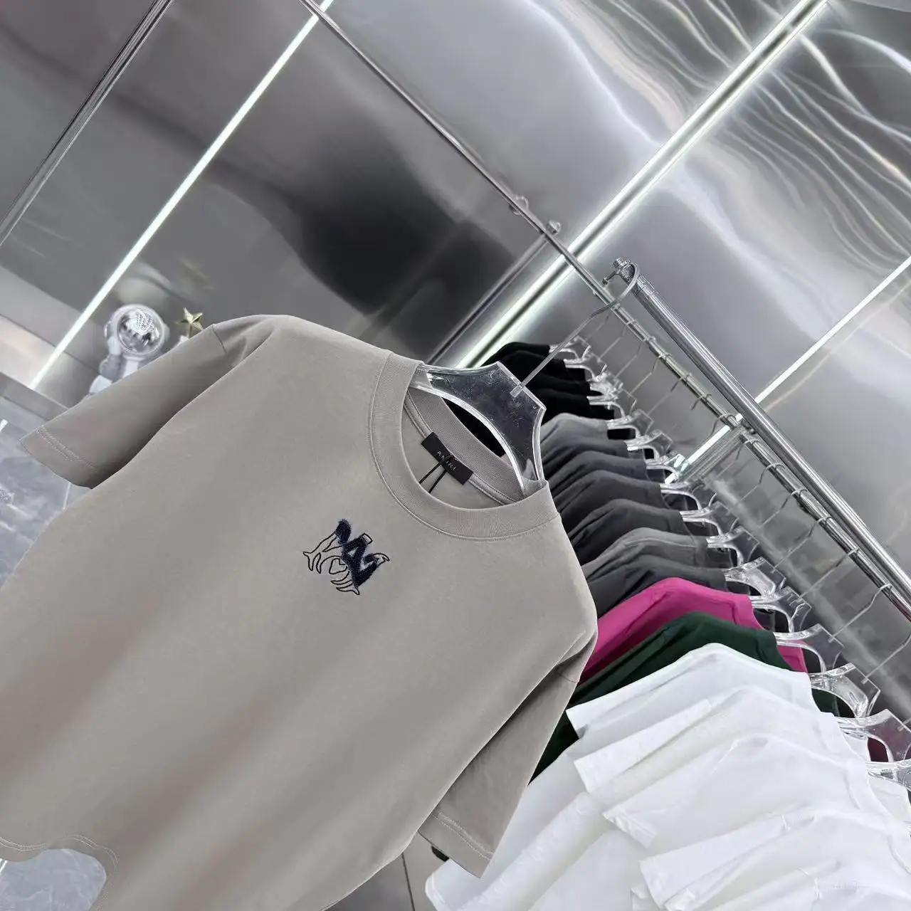 Embroidered Logo Cotton T-Shirt D17013906 — view 3