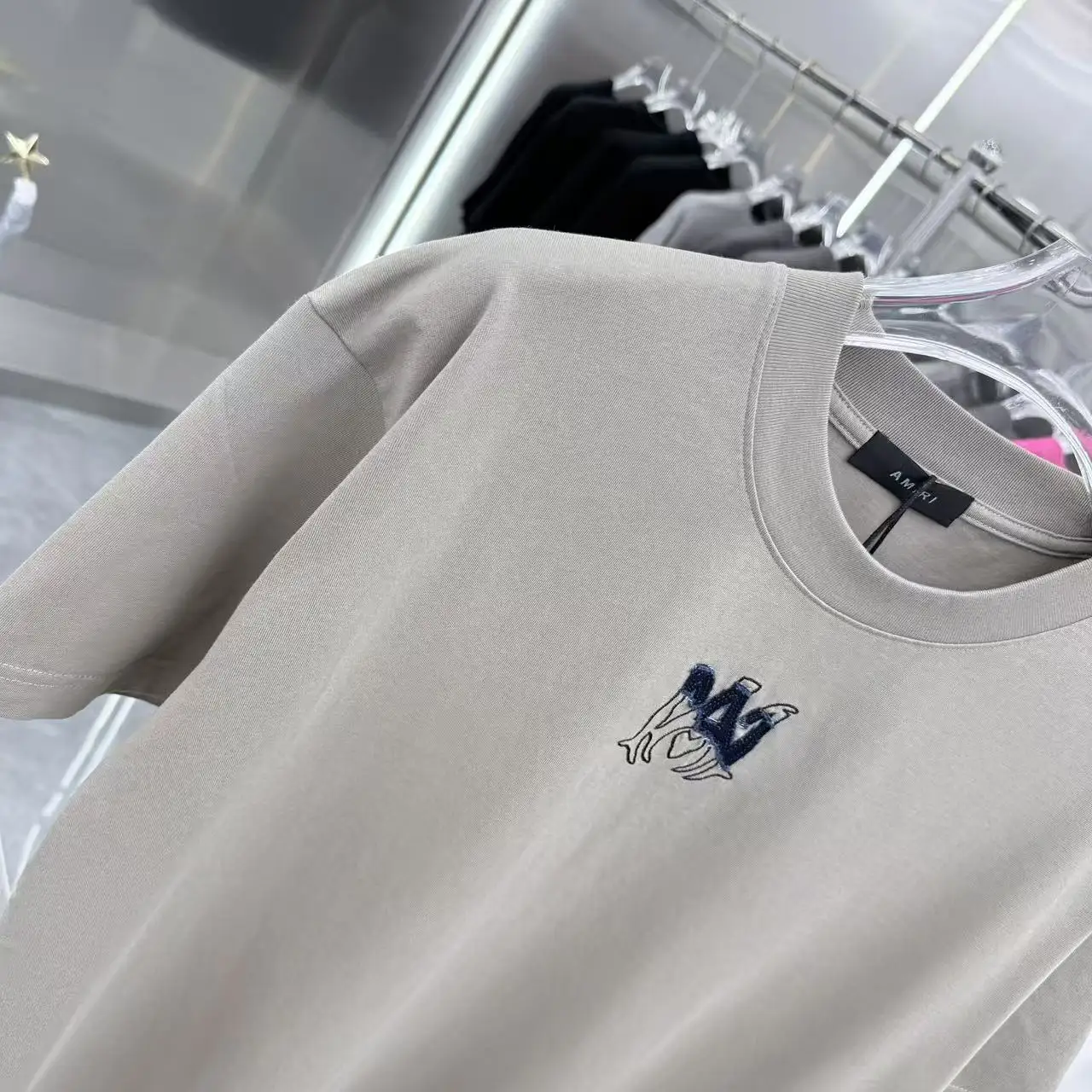 Embroidered Logo Cotton T-Shirt D17013906 — view 4