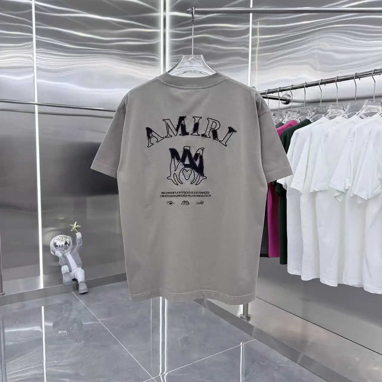 Embroidered Logo Cotton T-Shirt D17013906 — view 7