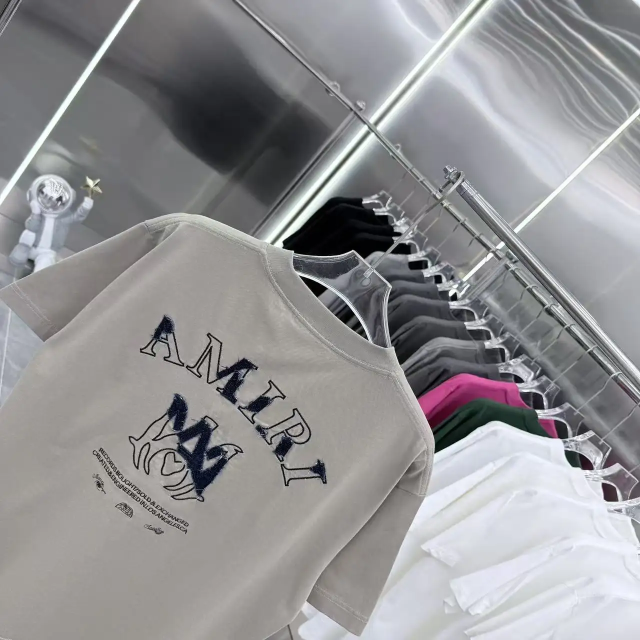 Embroidered Logo Cotton T-Shirt D17013906 — view 8