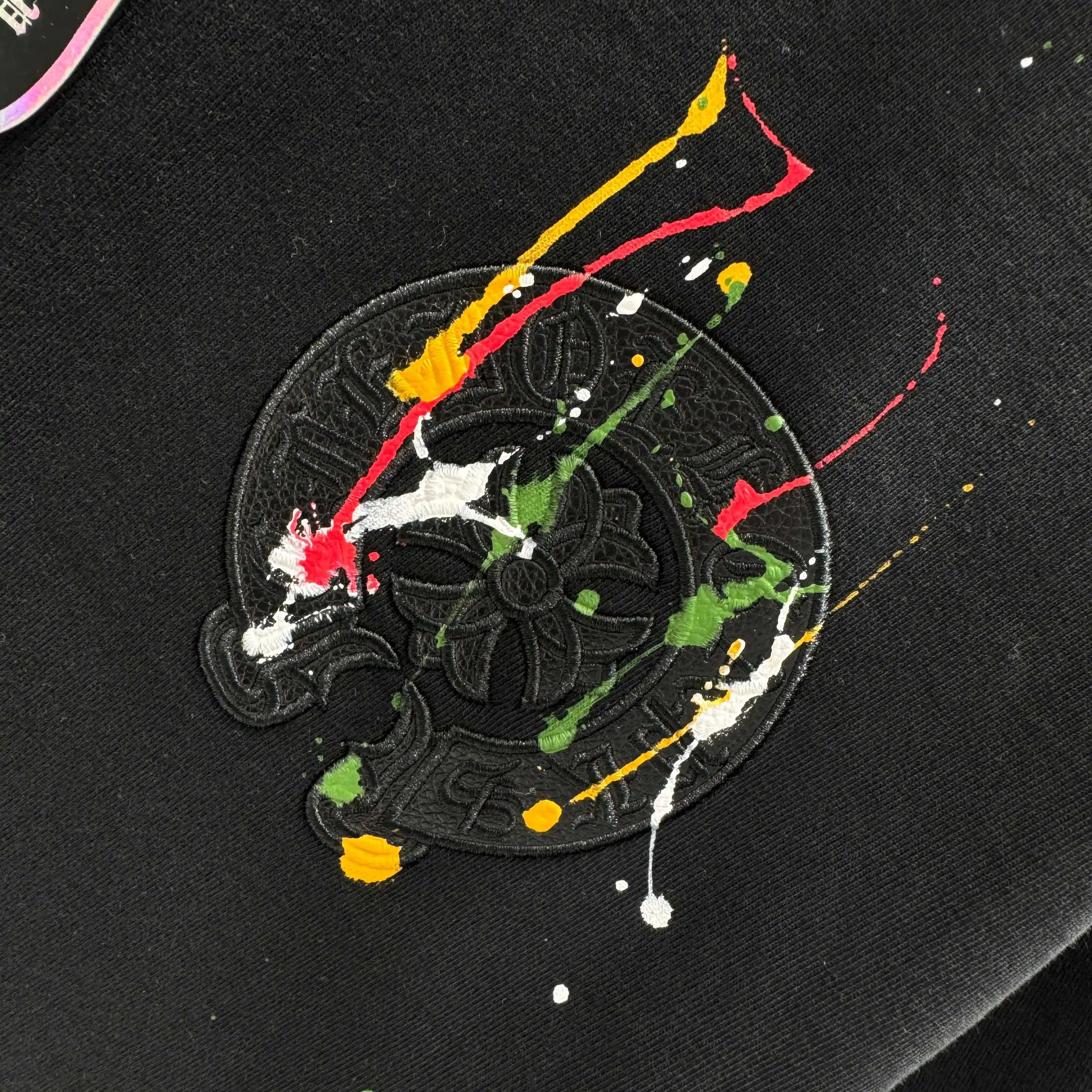 Paint-Splatter Logo Cotton T-Shirt D17513815 — view 8