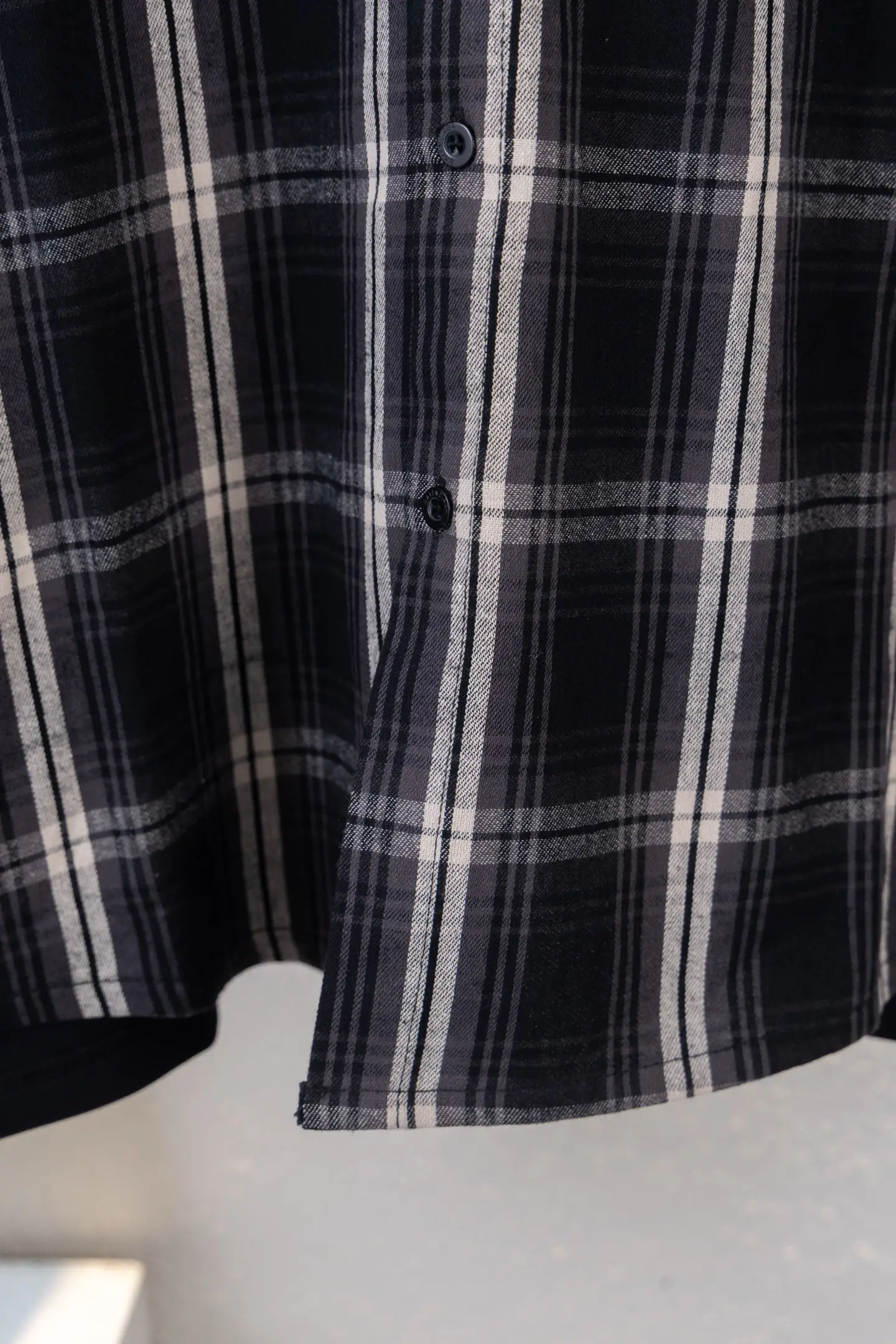 Oversized Checked Cotton Flannel Shirt D17512238 — view 6