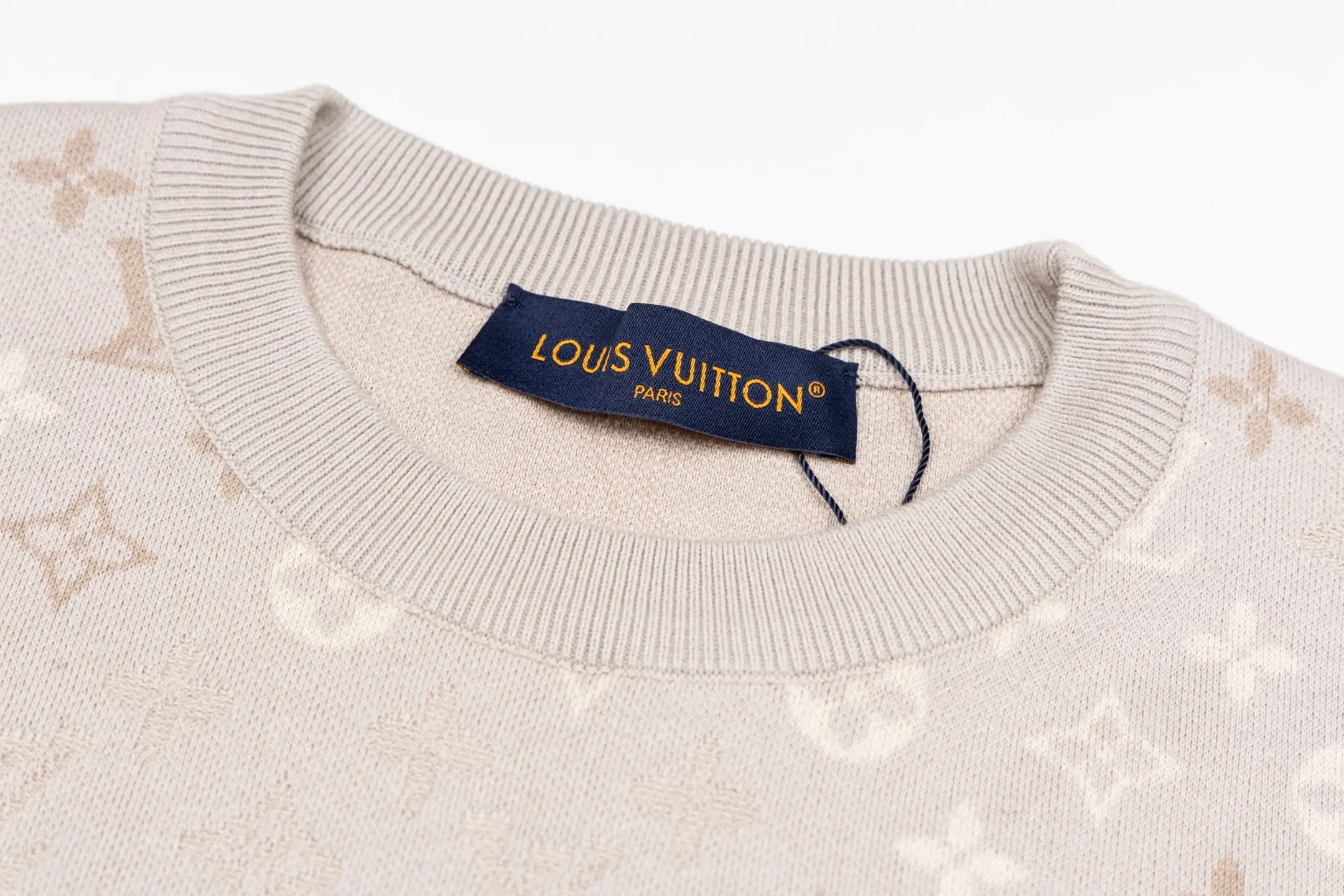 Monogram Jacquard Wool-Blend Knit T-Shirt D17515872 — view 3