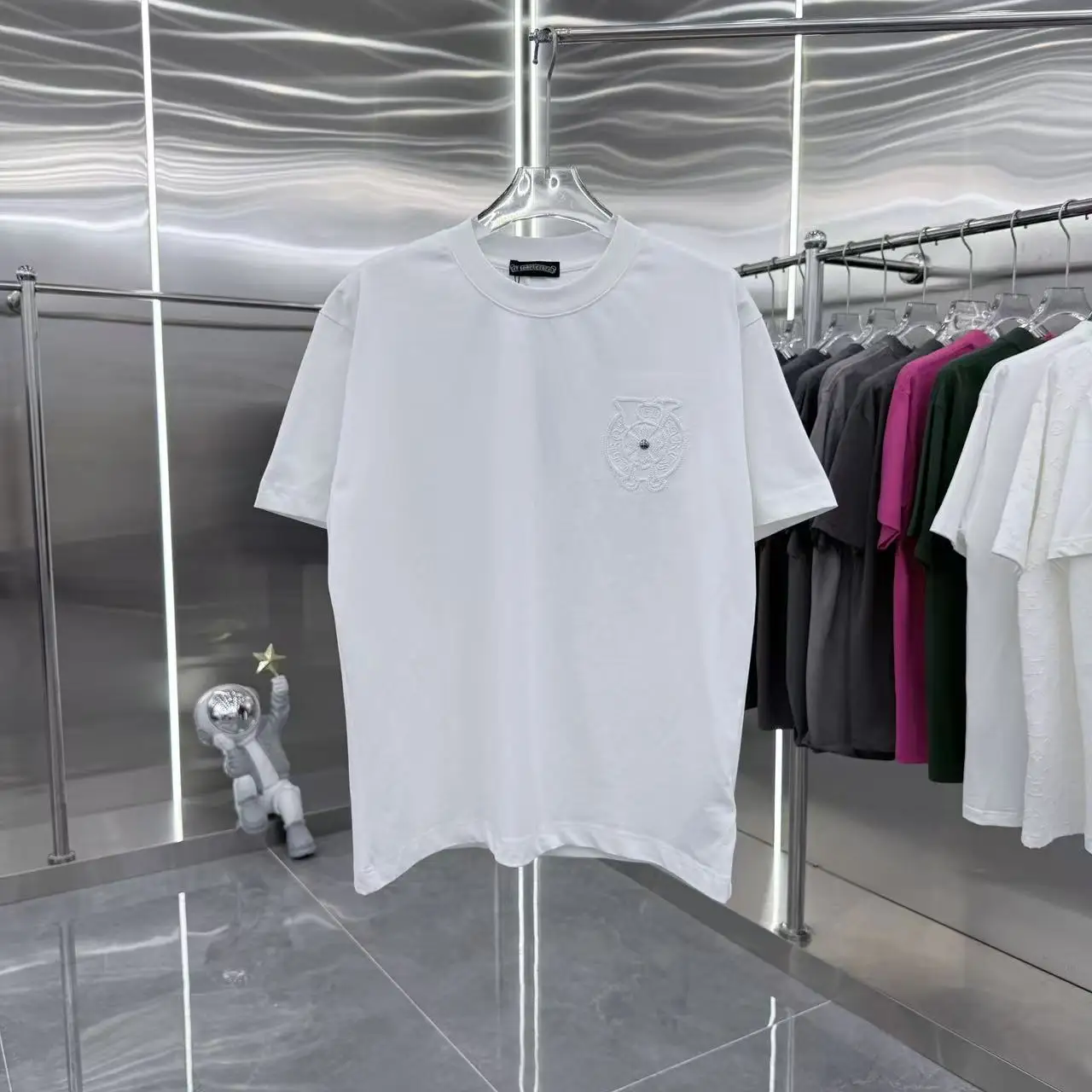 Embroidered Horseshoe Logo Cotton T-Shirt D17513899