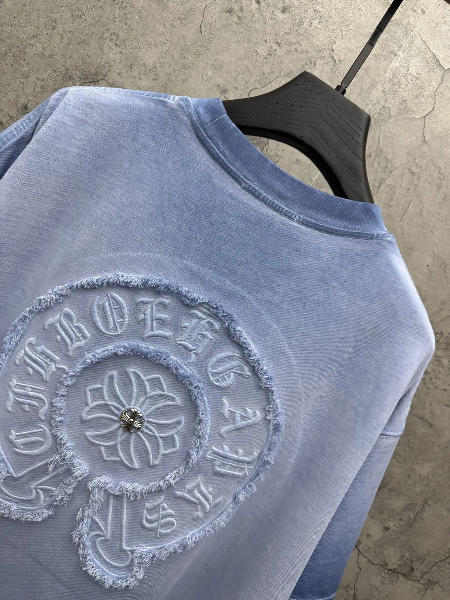Chrome Hearts Acid-Wash Embroidered T-Shirt D17513960 — view 4
