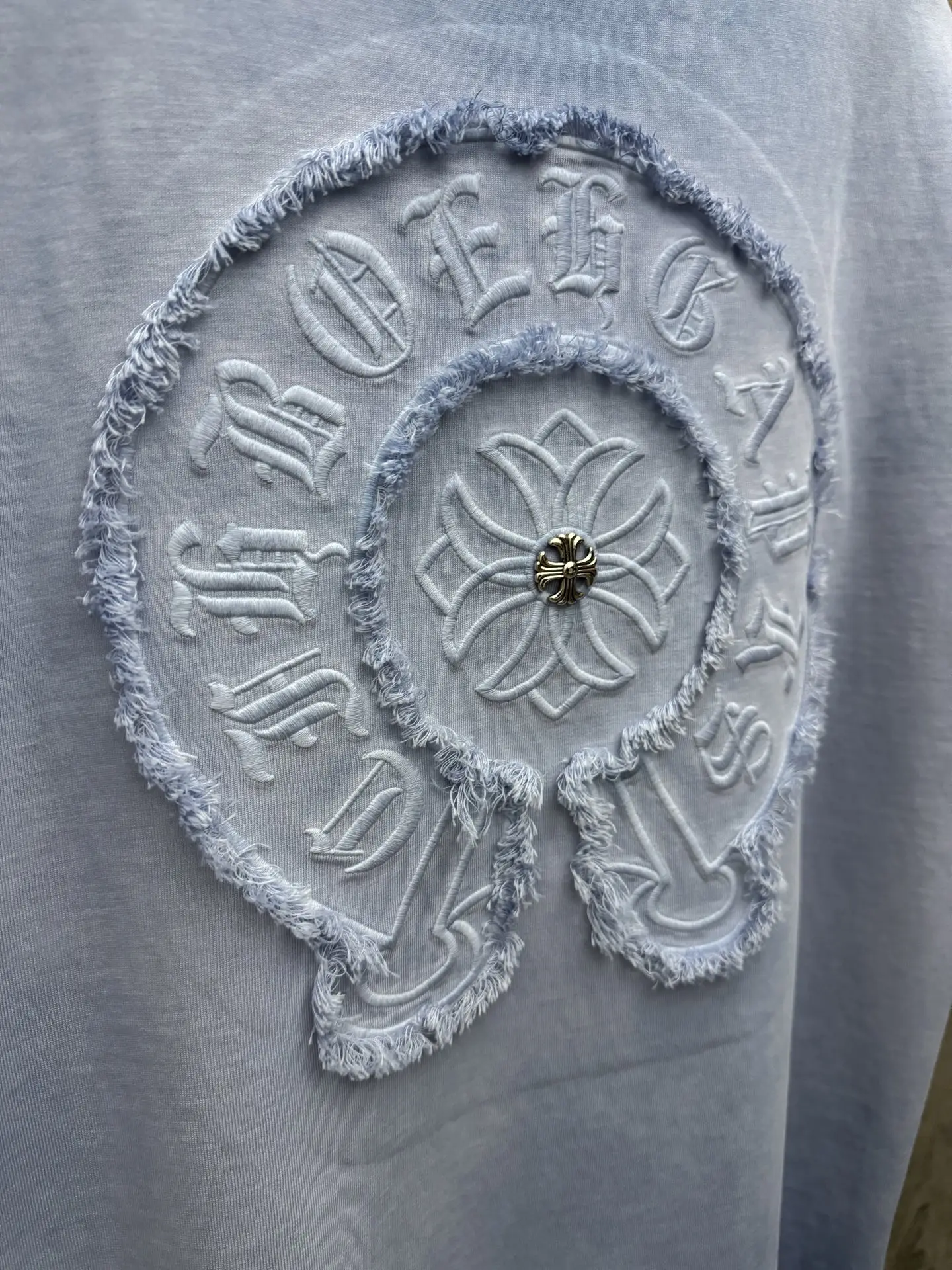 Chrome Hearts Acid-Wash Embroidered T-Shirt D17513960 — view 8