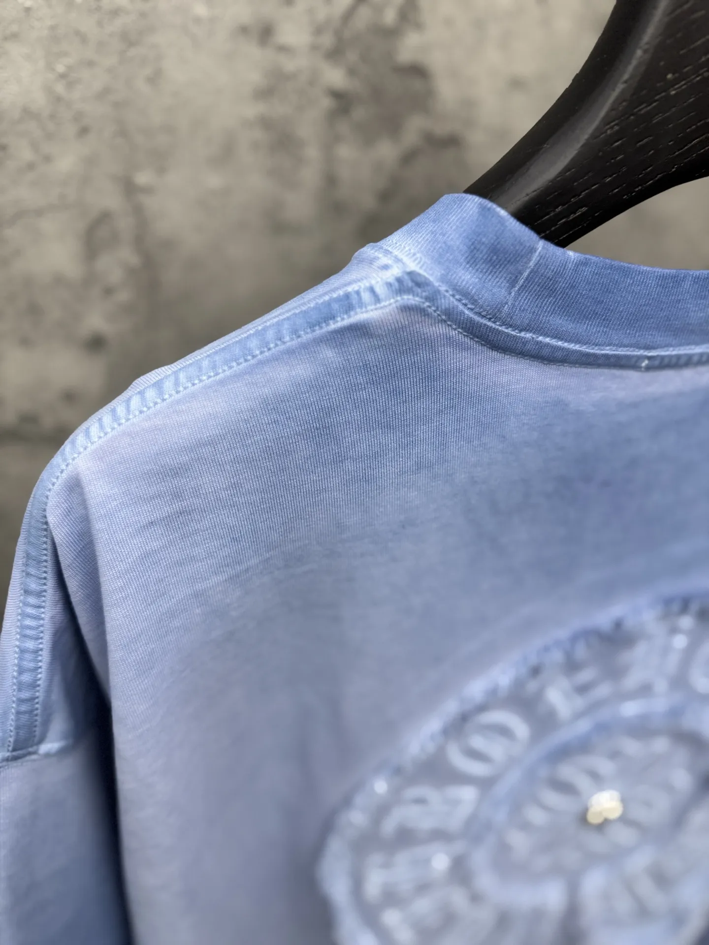 Chrome Hearts Acid-Wash Embroidered T-Shirt D17513960 — view 9