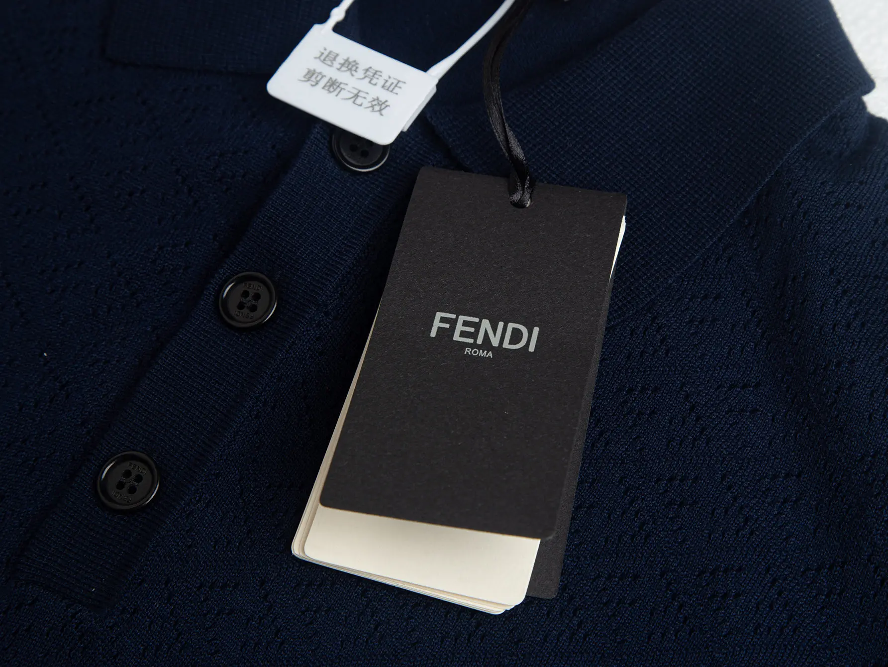 Logo-Jacquard Wool-Blend Polo Shirt D17515793 — view 6