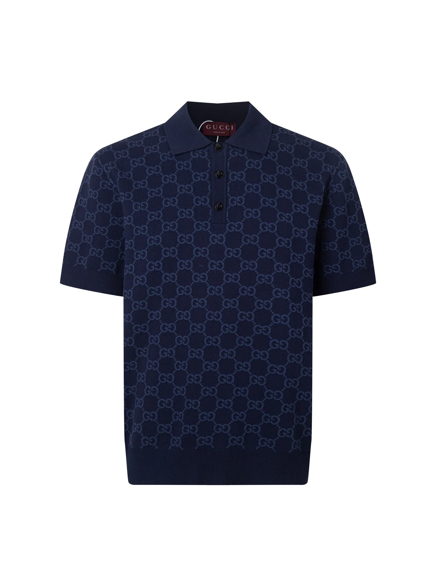 GG Monogram Jacquard Wool-Blend Polo Shirt D17515763