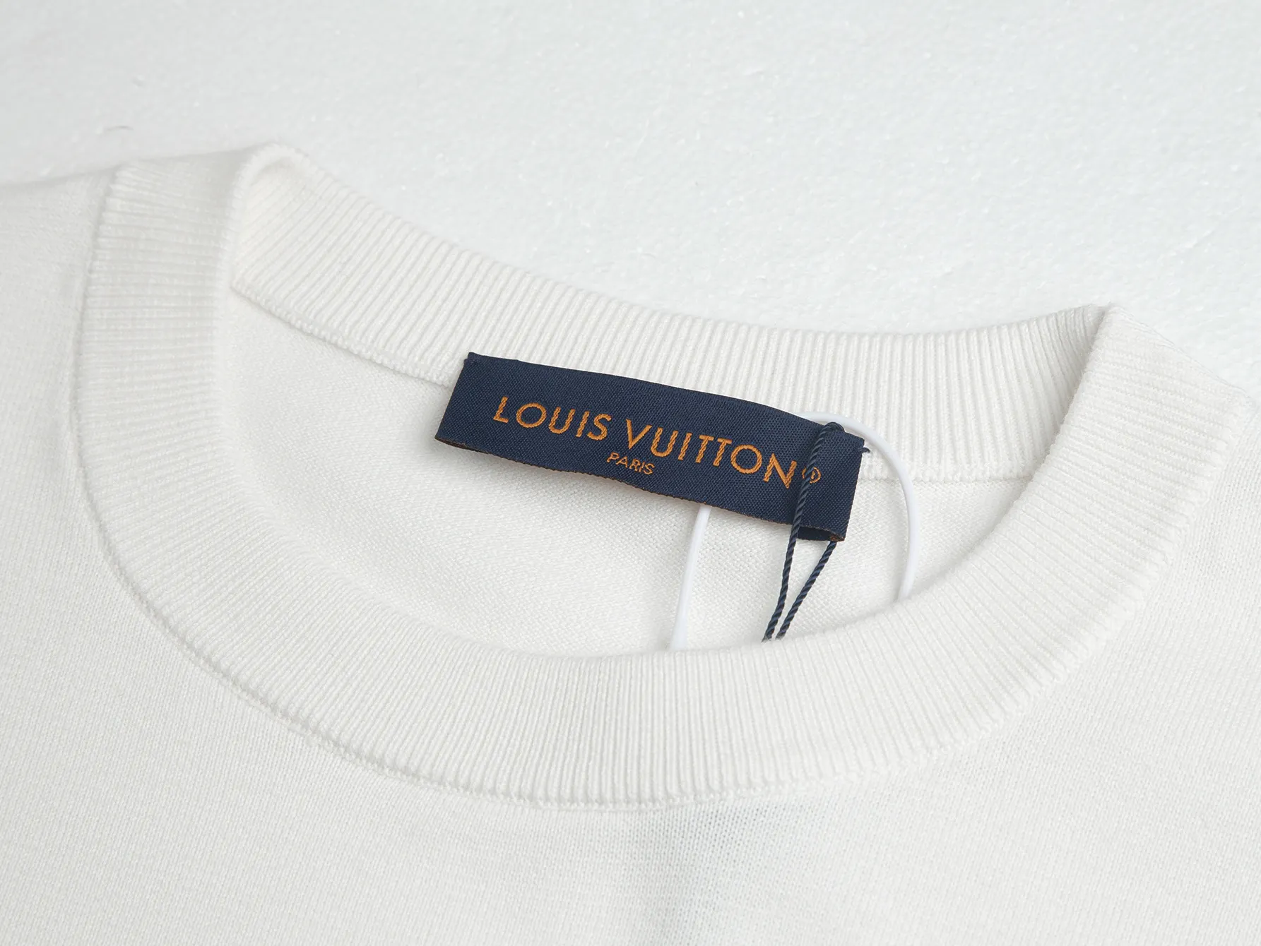 Logo-Embroidered Wool-Blend Knit T-Shirt D17511055 — view 4