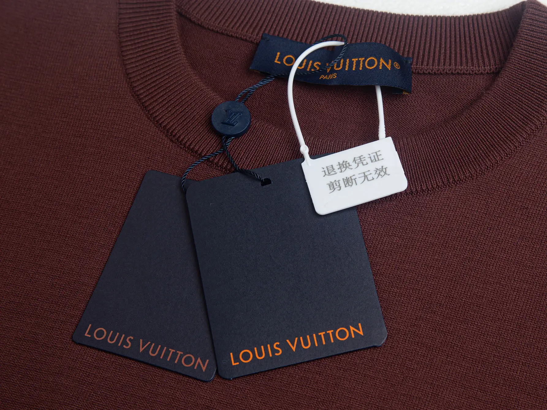 Logo-Embroidered Wool-Blend Knit T-Shirt D17511053 — view 4