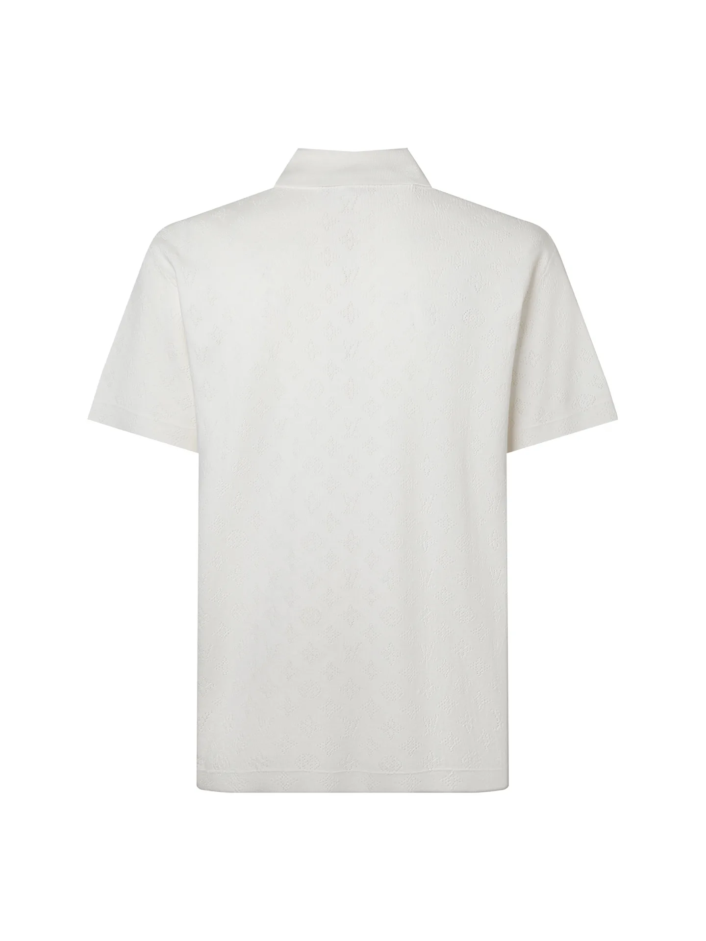 Monogram Openwork Jacquard Wool-Blend Polo Shirt D17515759 — view 2