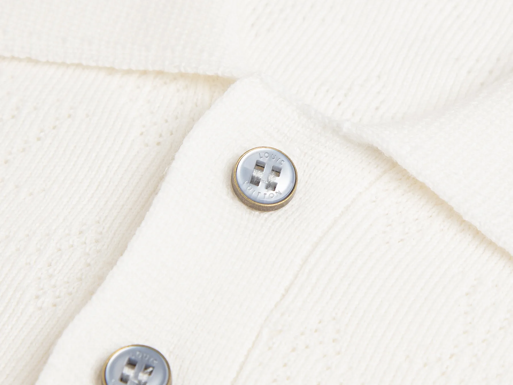 Monogram Openwork Jacquard Wool-Blend Polo Shirt D17515759 — view 3