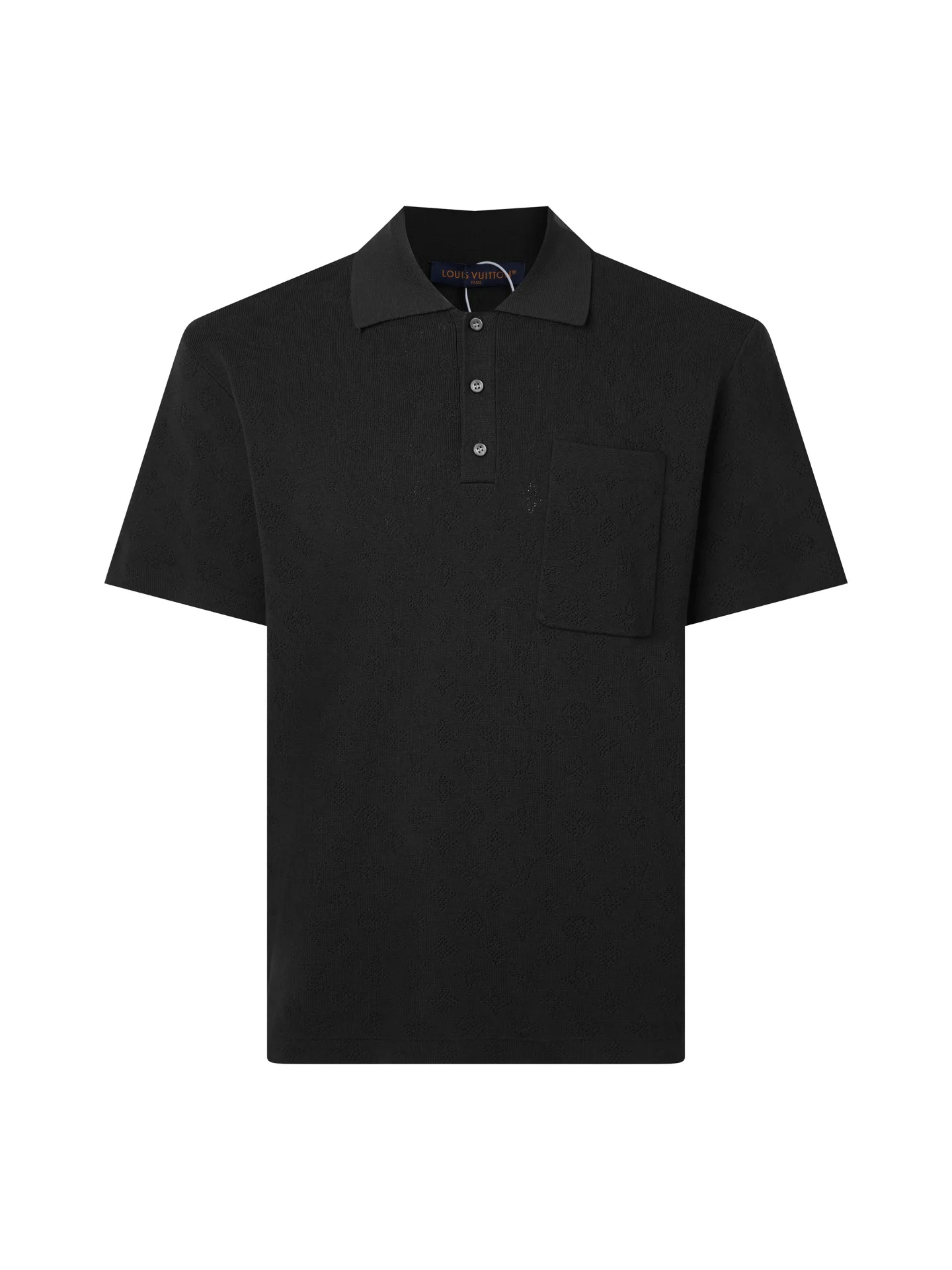 Monogram Open-Knit Wool-Blend Polo Shirt D17515762