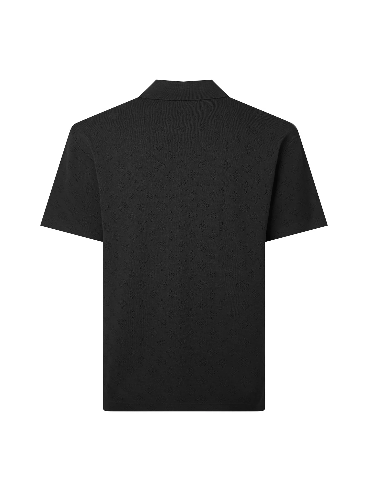 Monogram Open-Knit Wool-Blend Polo Shirt D17515762 — view 2