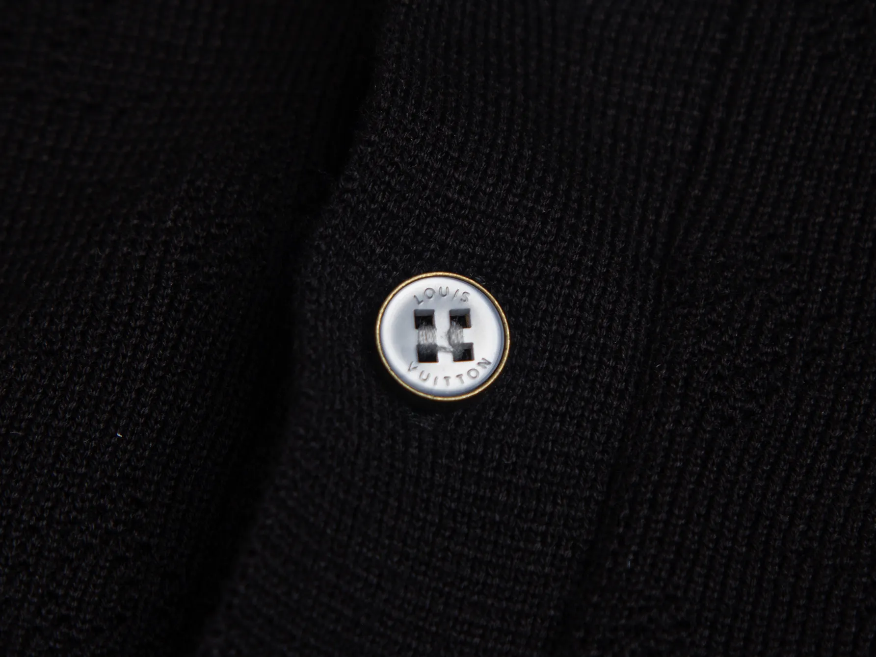Monogram Open-Knit Wool-Blend Polo Shirt D17515762 — view 6
