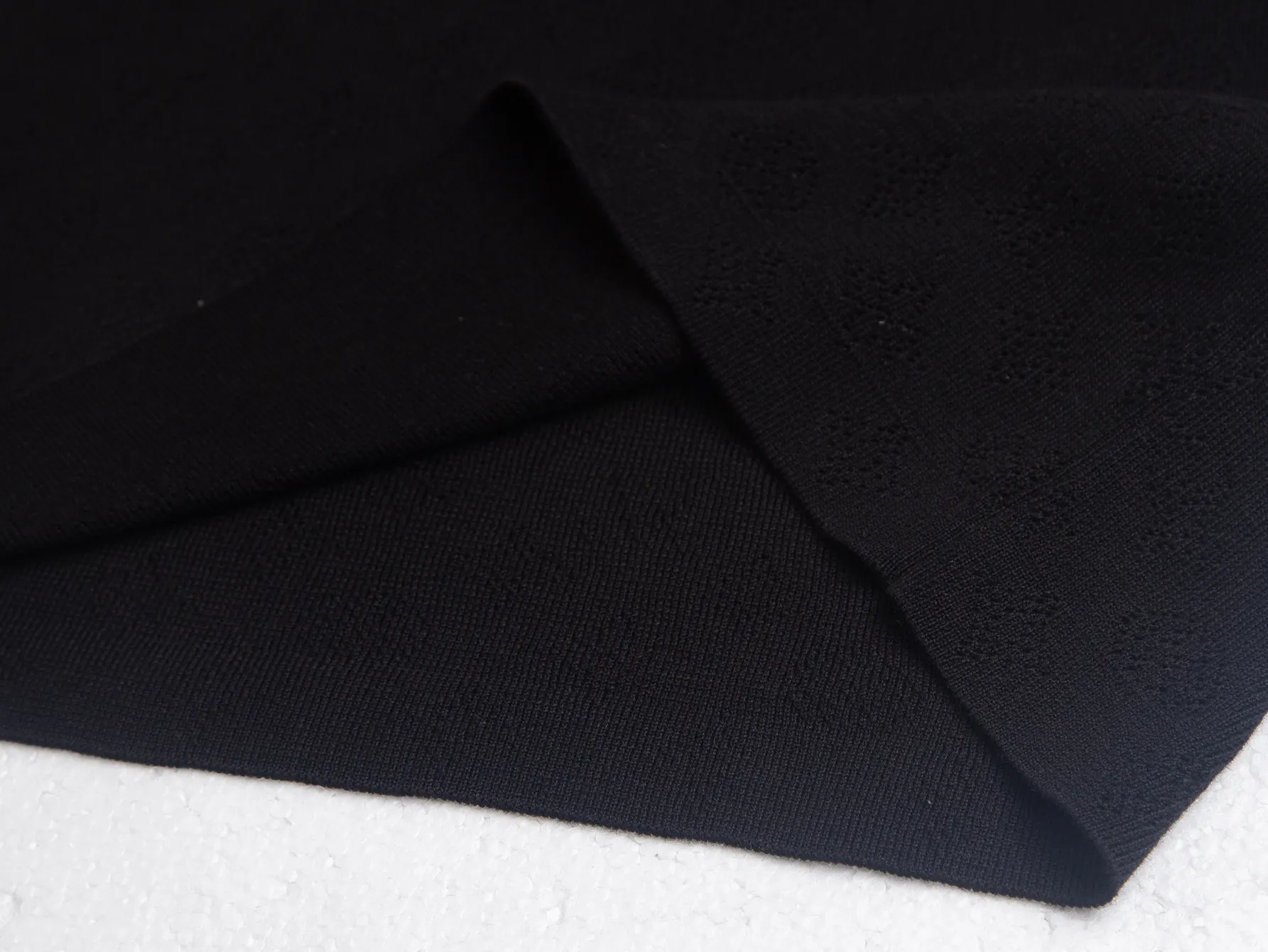 Monogram Open-Knit Wool-Blend Polo Shirt D17515762 — view 10