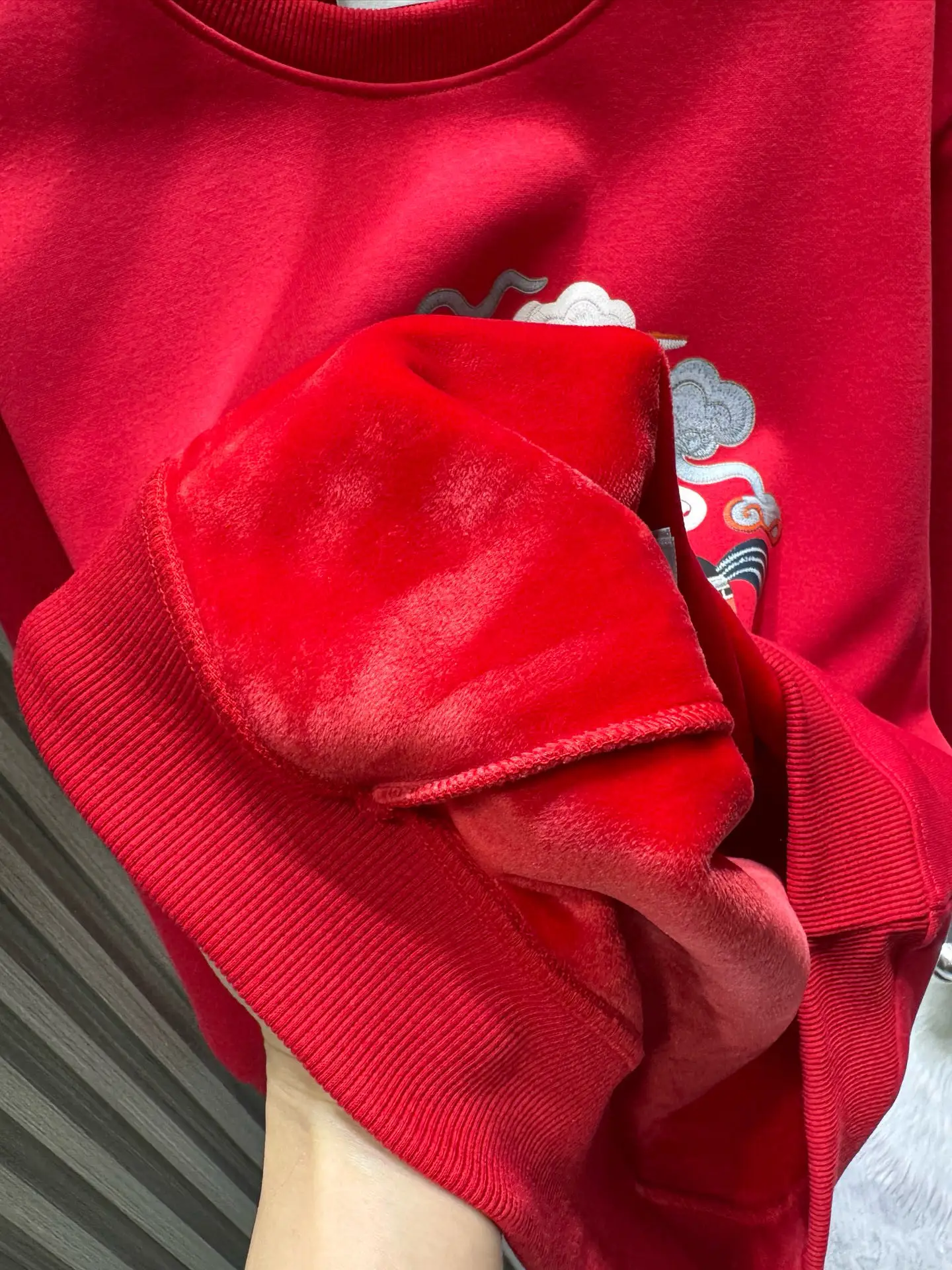 Embroidered Lunar New Year Sweatshirt D17514129 — view 10