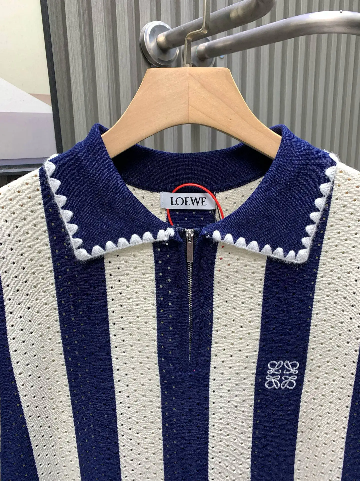 Striped Silk and Cashmere-Blend Knit Polo Shirt D17514117 — view 3