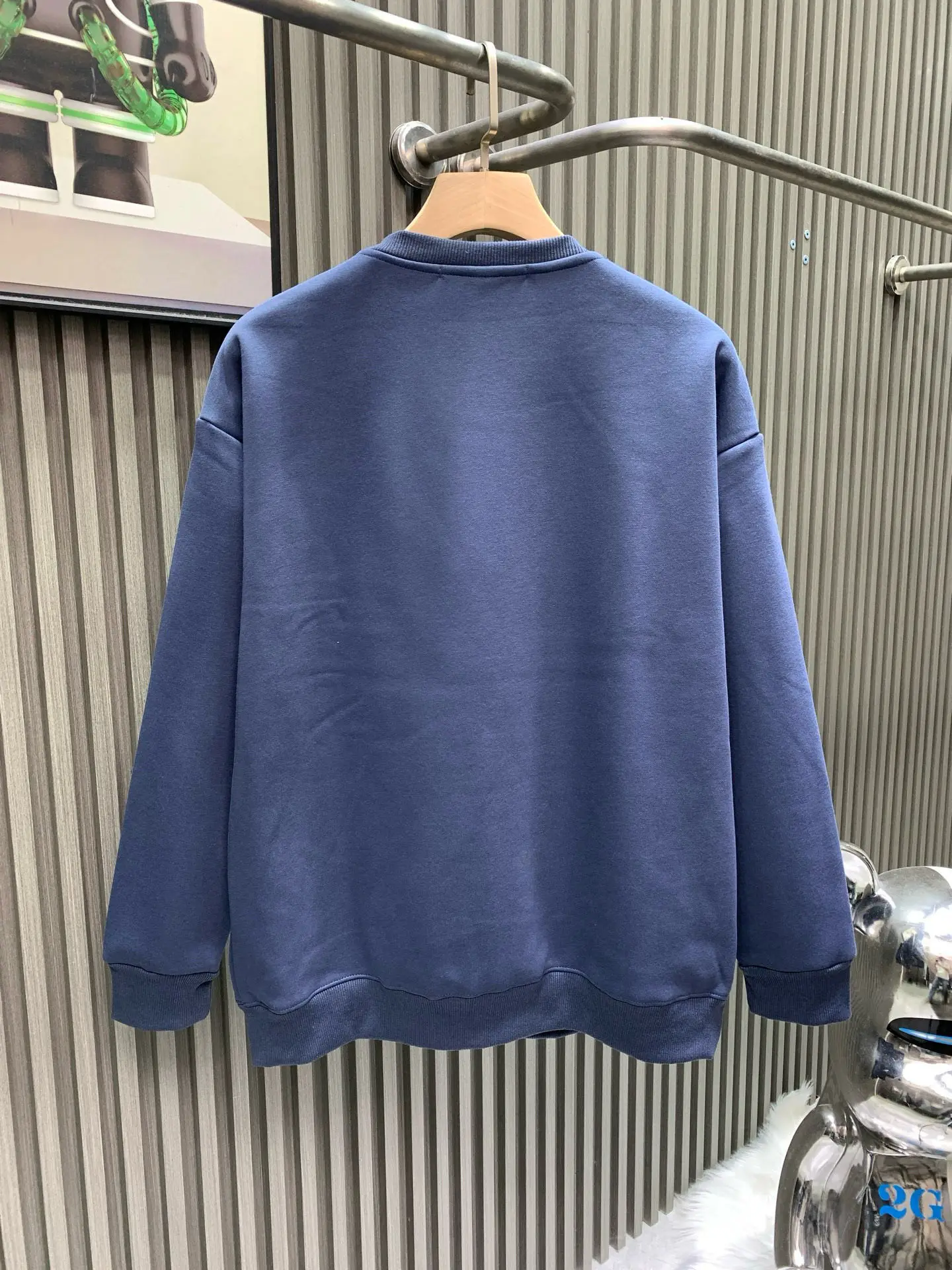 Graphic Print Fleece-Lined Sweatshirt D17514132 — view 2