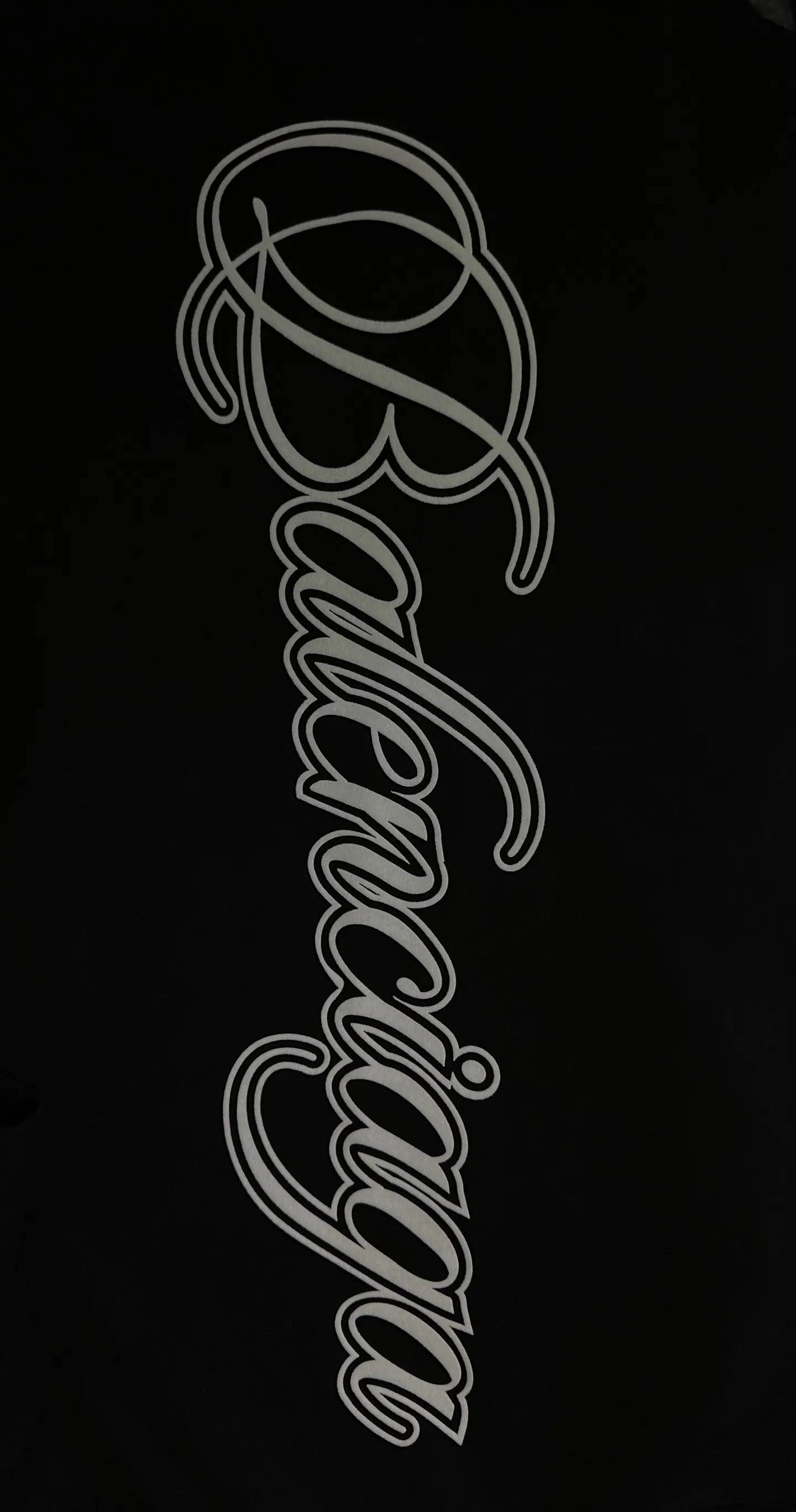 Cursive Logo Flocked Cotton T-Shirt D17511562 — view 8
