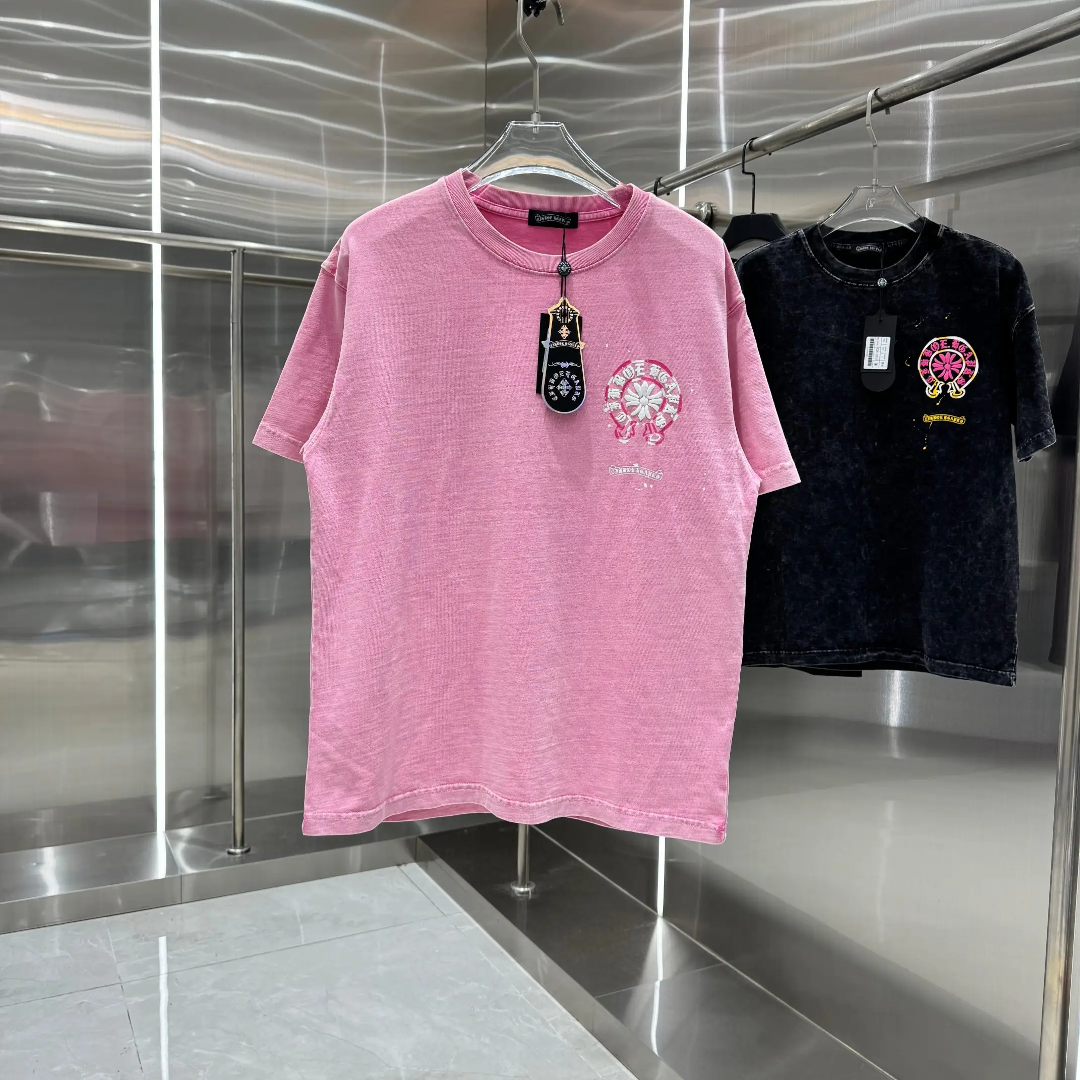 Chrome Hearts Acid-Wash Puff Print T-Shirt D18013819