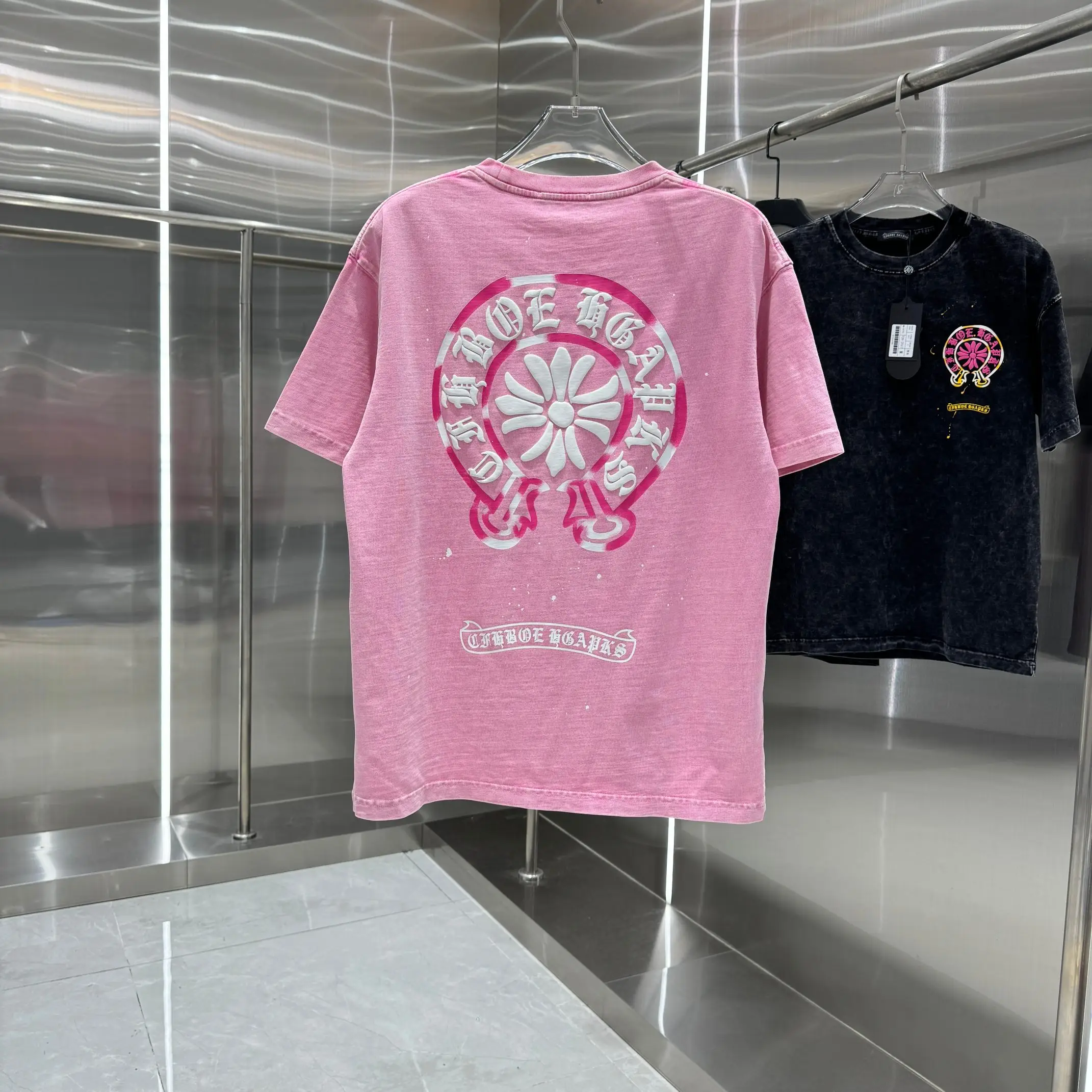 Chrome Hearts Acid-Wash Puff Print T-Shirt D18013819 — view 2