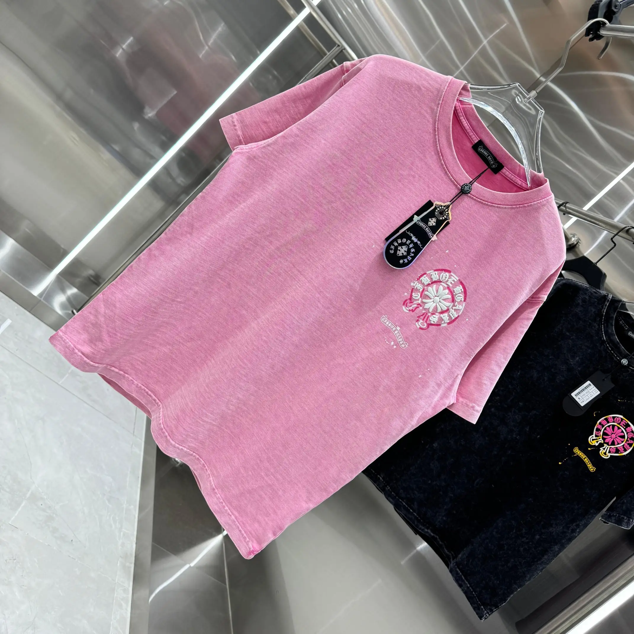 Chrome Hearts Acid-Wash Puff Print T-Shirt D18013819 — view 3