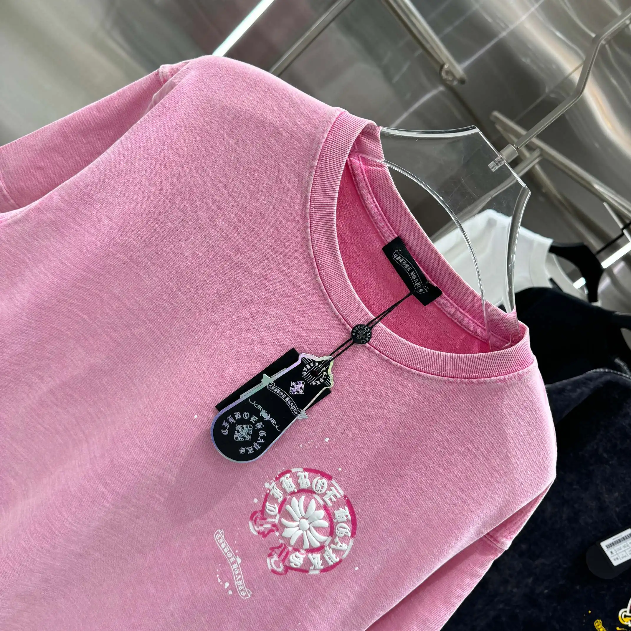 Chrome Hearts Acid-Wash Puff Print T-Shirt D18013819 — view 4